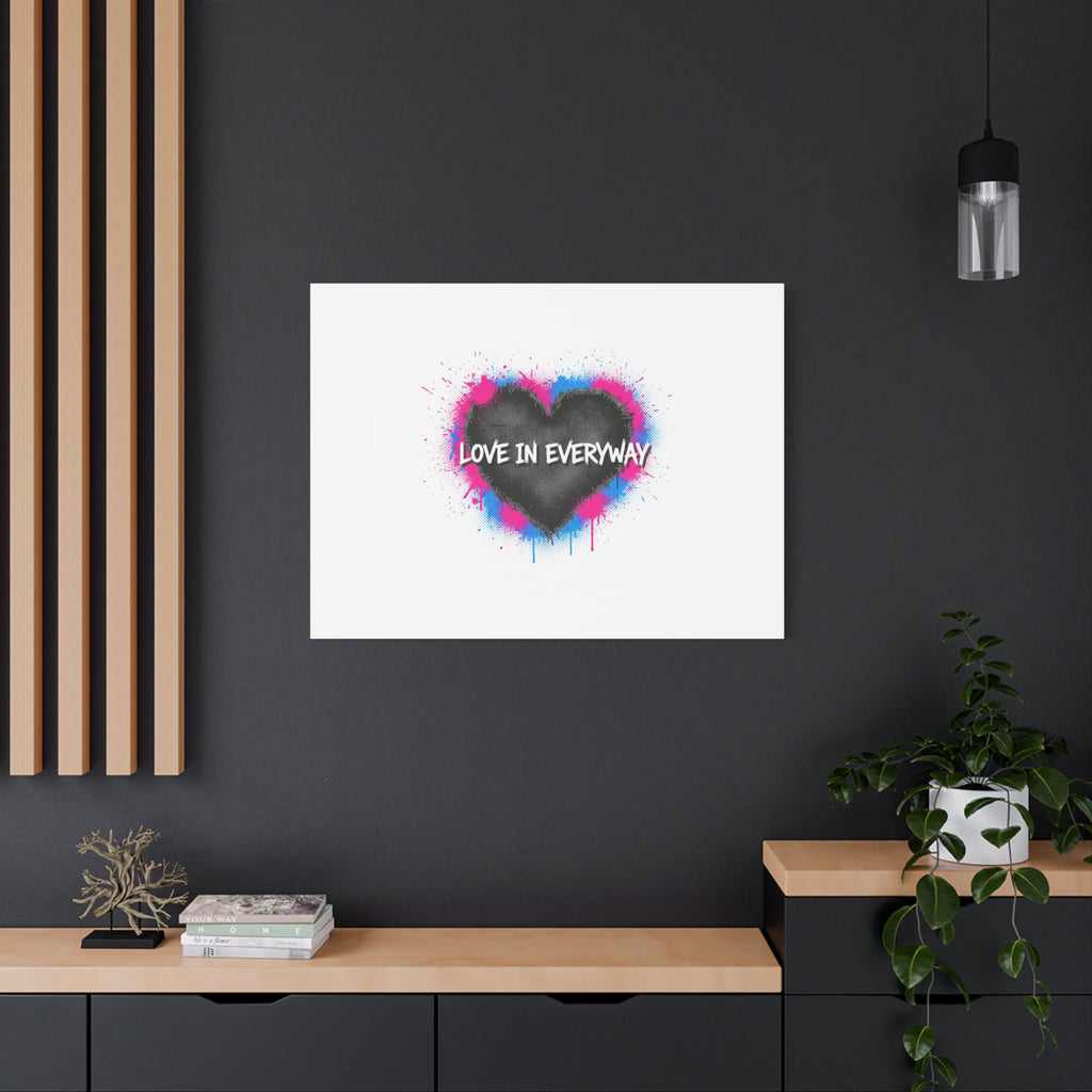 Love in Everyway Heart Canvas | Soft Grunge Hearts, Punk Heart Poster
