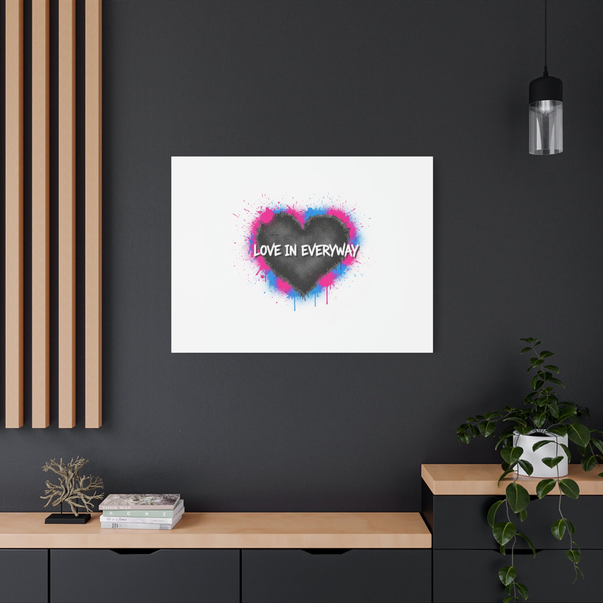 Love in Everyway Heart Canvas | Soft Grunge Hearts, Punk Heart Poster