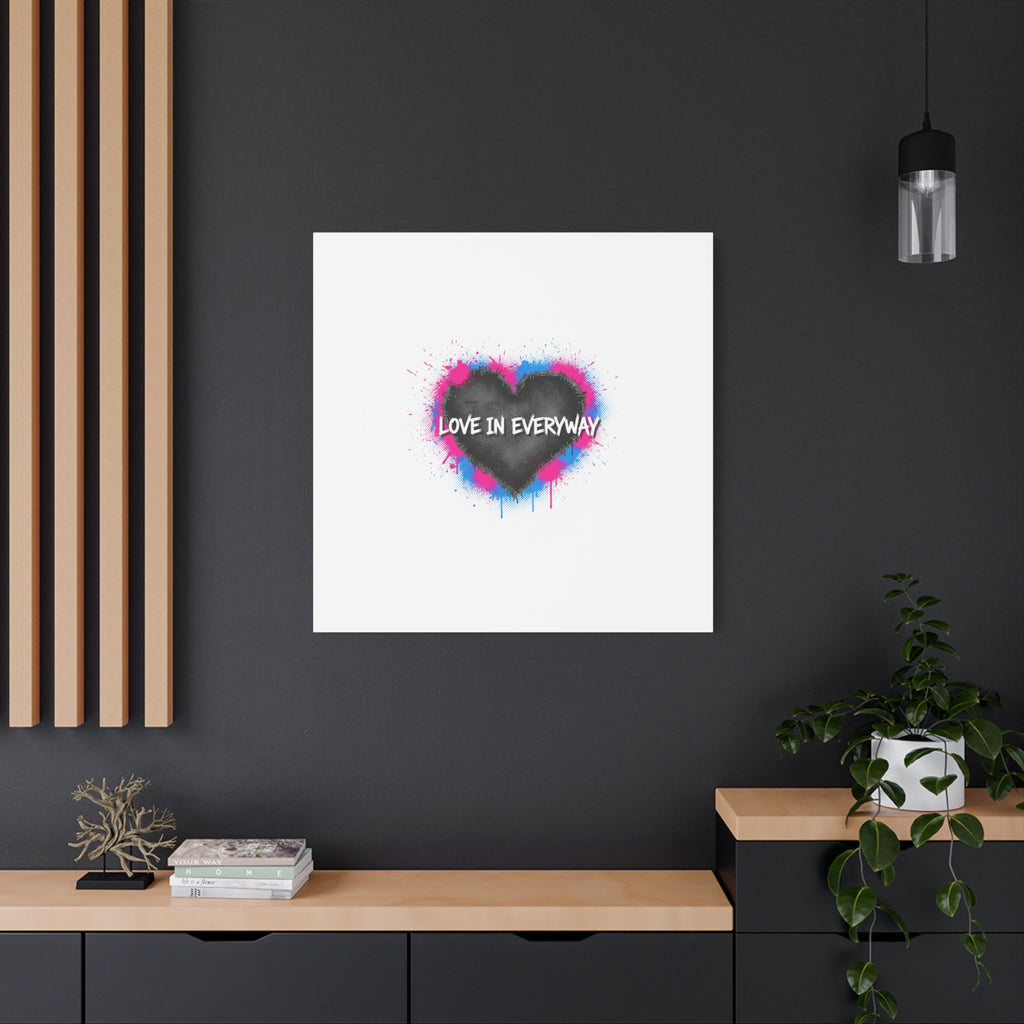 Love in Everyway Heart Canvas | Soft Grunge Hearts, Punk Heart Poster