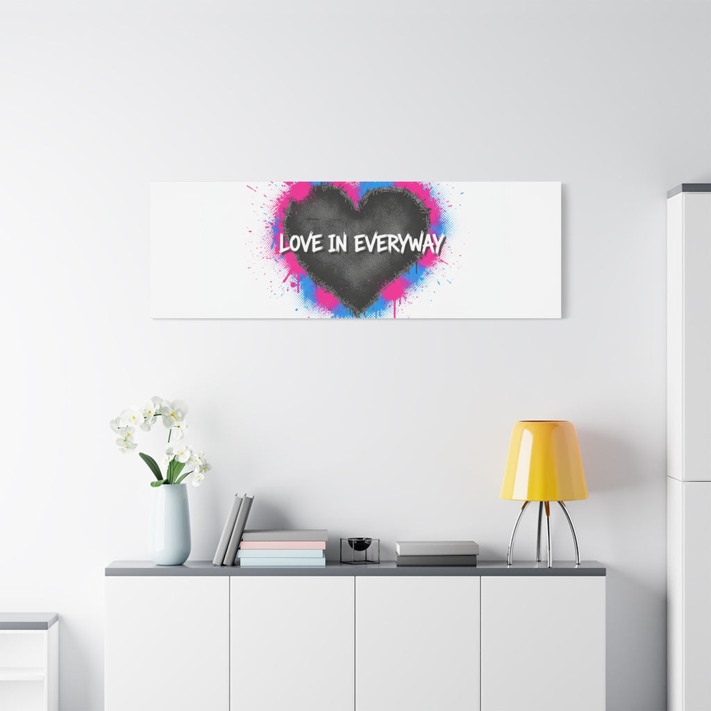 Love in Everyway Heart Canvas | Soft Grunge Hearts, Punk Heart Poster