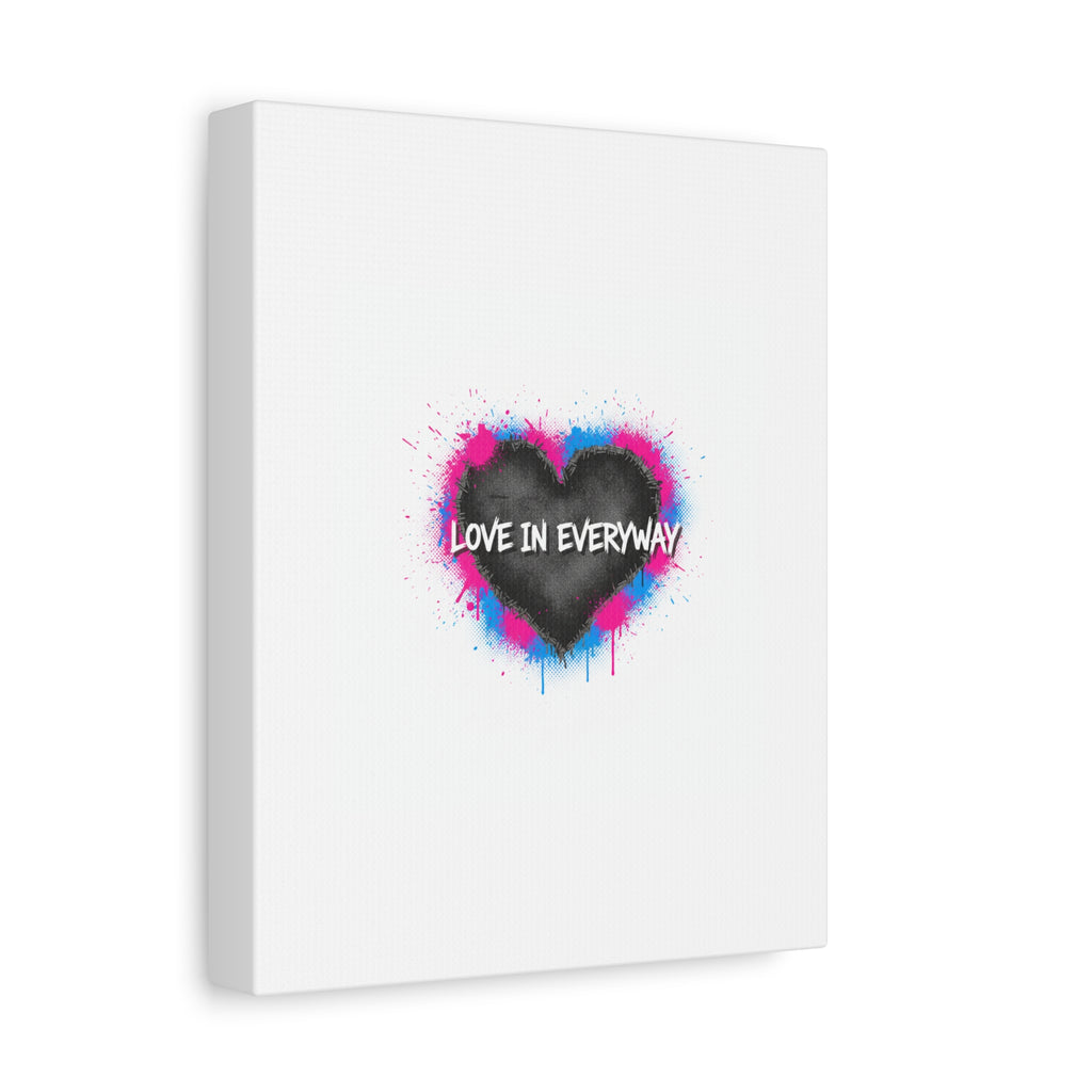 Love in Everyway Heart Canvas | Soft Grunge Hearts, Punk Heart Poster