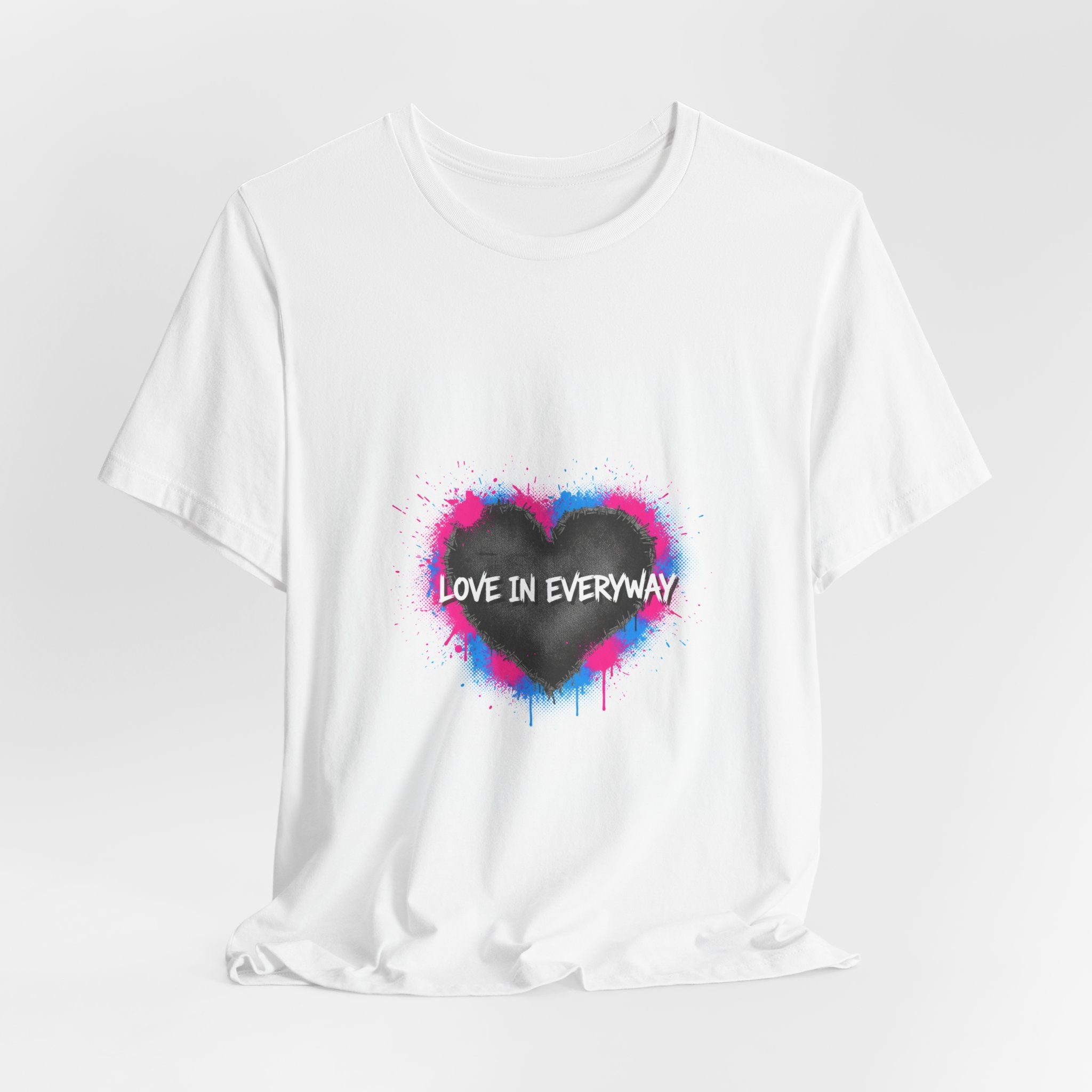 Distressed Graffiti Heart Tee | grunge heart shirt, punk heart design