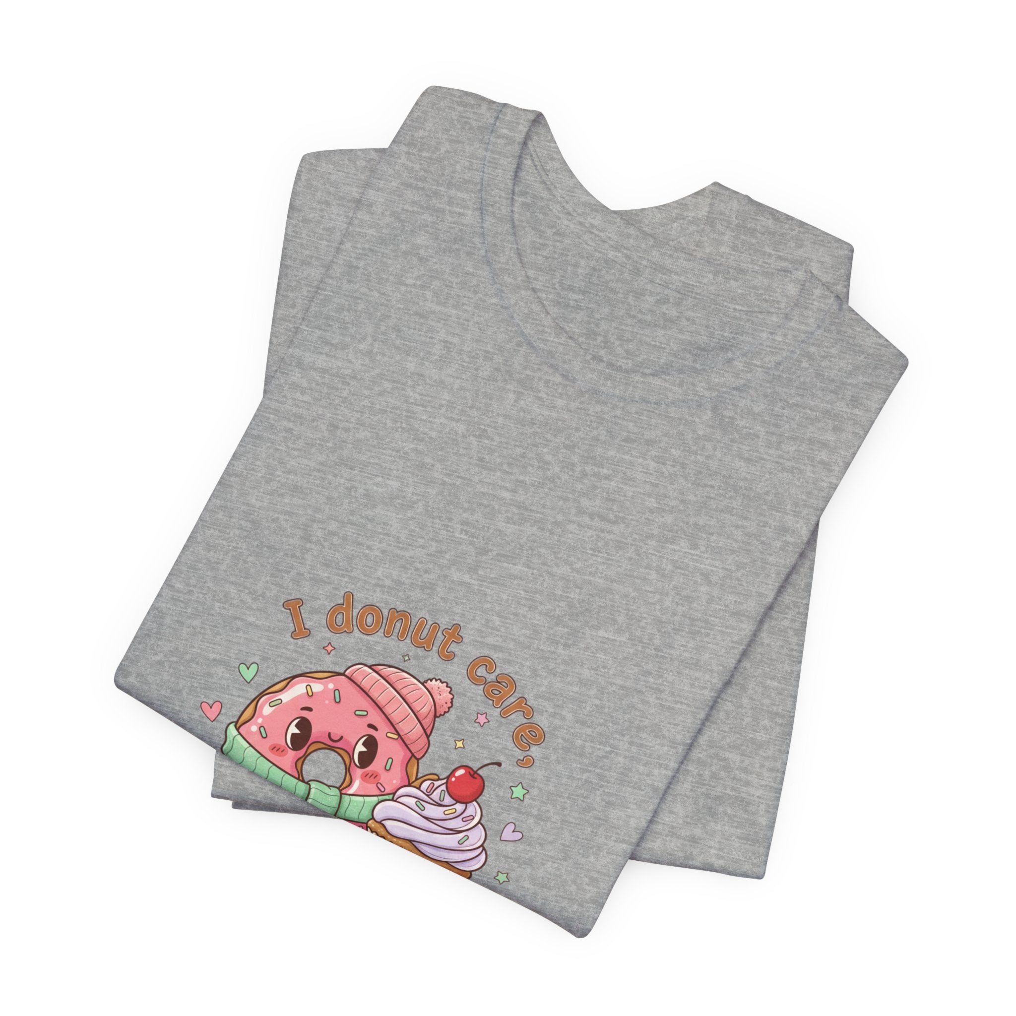 I Donut Care I'm Delicious, Donut Pun Tee | Food Pun Shirt