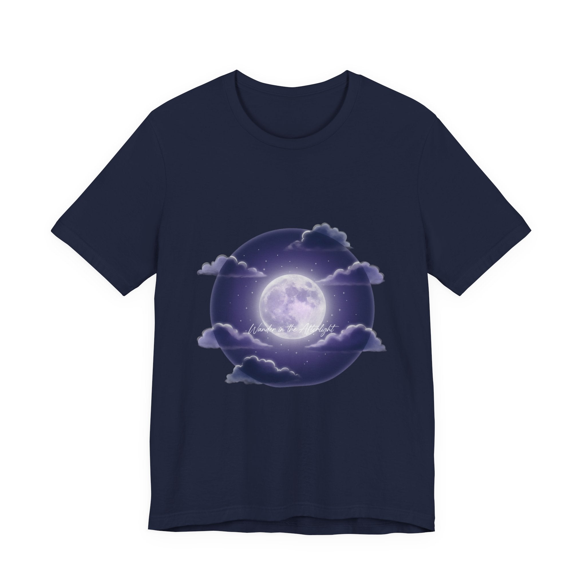 Luminous Moon Nightscape Tee | Afterlight Atmospheric, Cosmic Floral