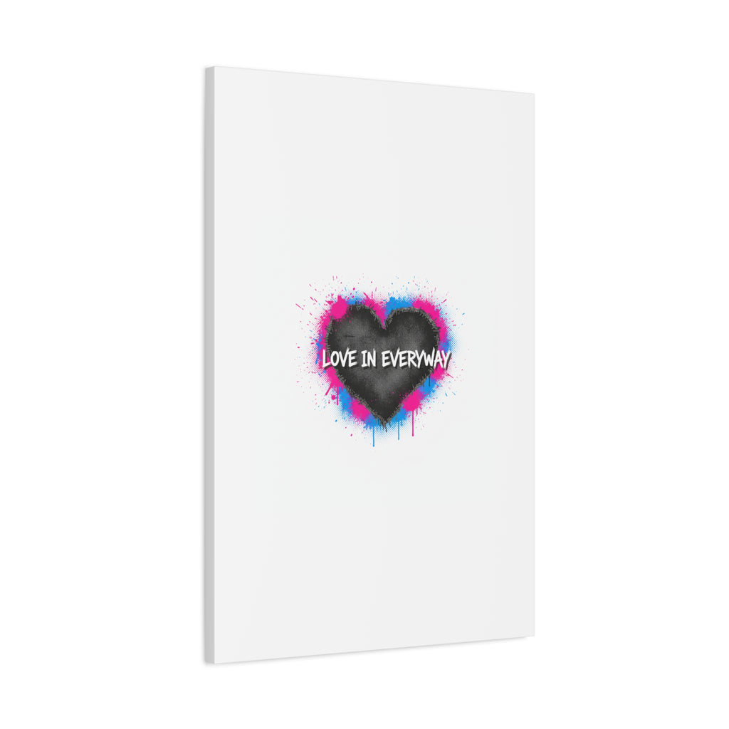 Love in Everyway Heart Canvas | Soft Grunge Hearts, Punk Heart Poster