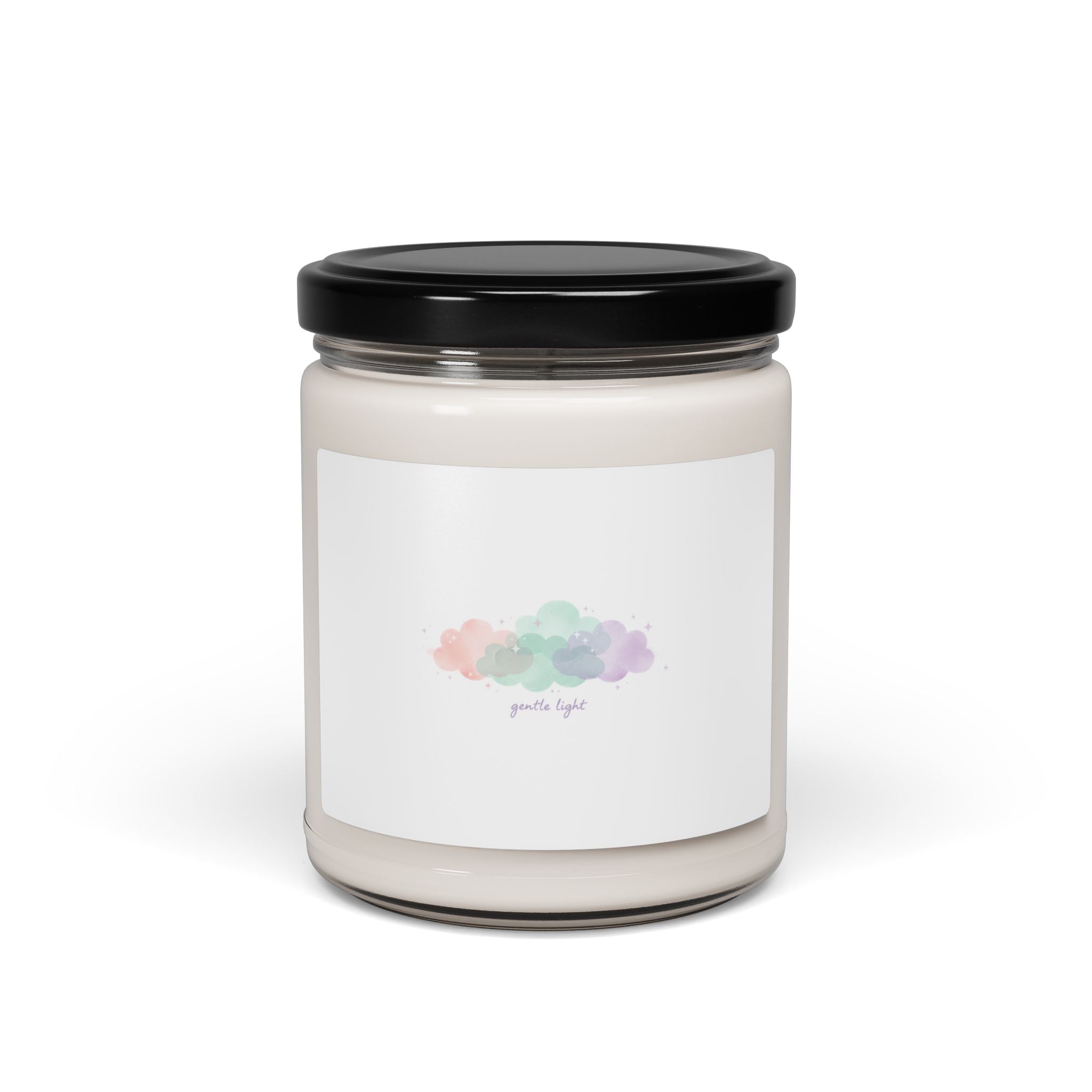 Dreamy Pastel Gradient Cloud Candle, Soy Candle | Pastel Winter Design