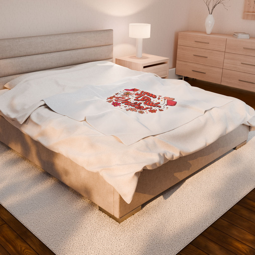 Gal Pals Unite Plush Blanket | Galentine’s design, female friendship