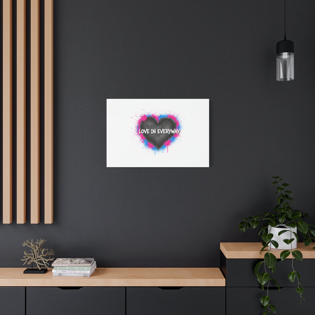 Love in Everyway Heart Canvas | Soft Grunge Hearts, Punk Heart Poster