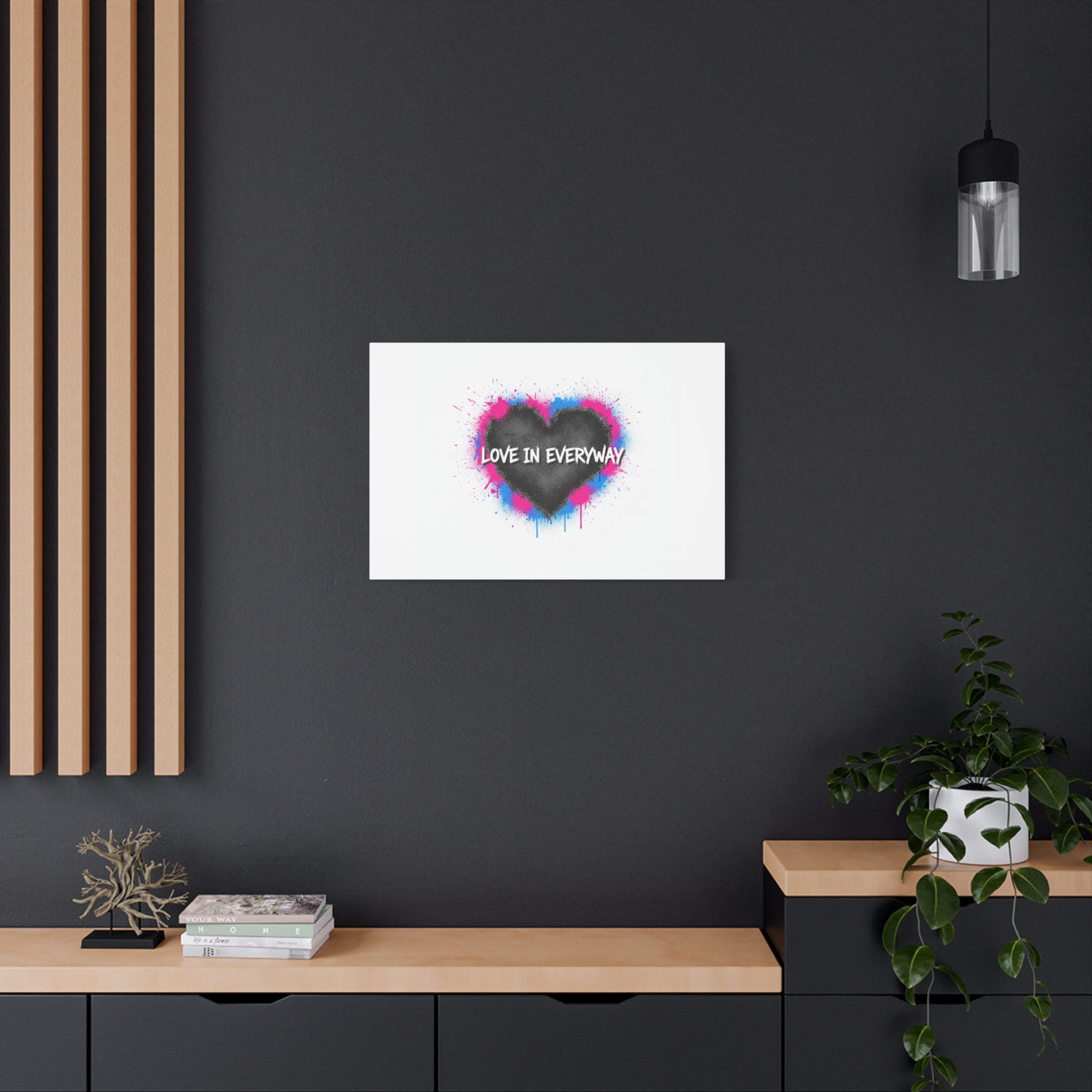 Love in Everyway Heart Canvas | Soft Grunge Hearts, Punk Heart Poster