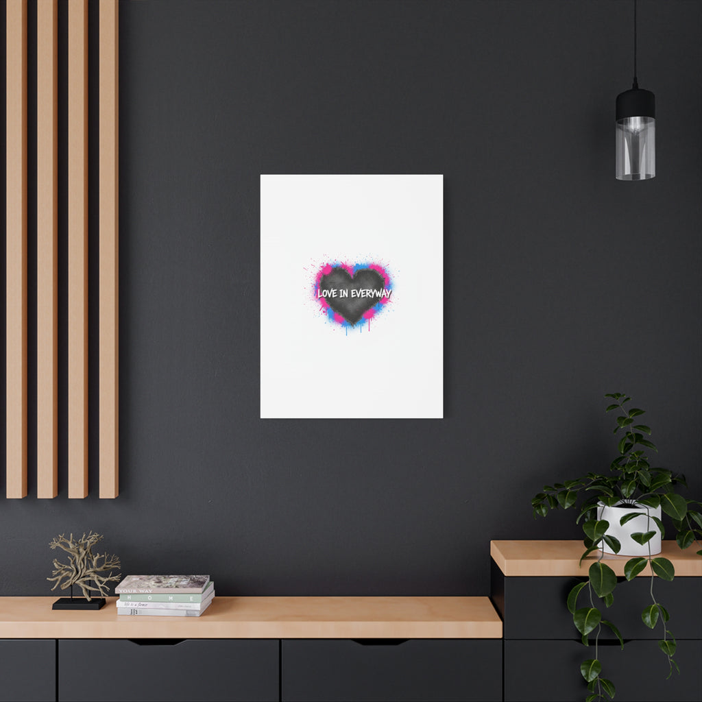 Love in Everyway Heart Canvas | Soft Grunge Hearts, Punk Heart Poster