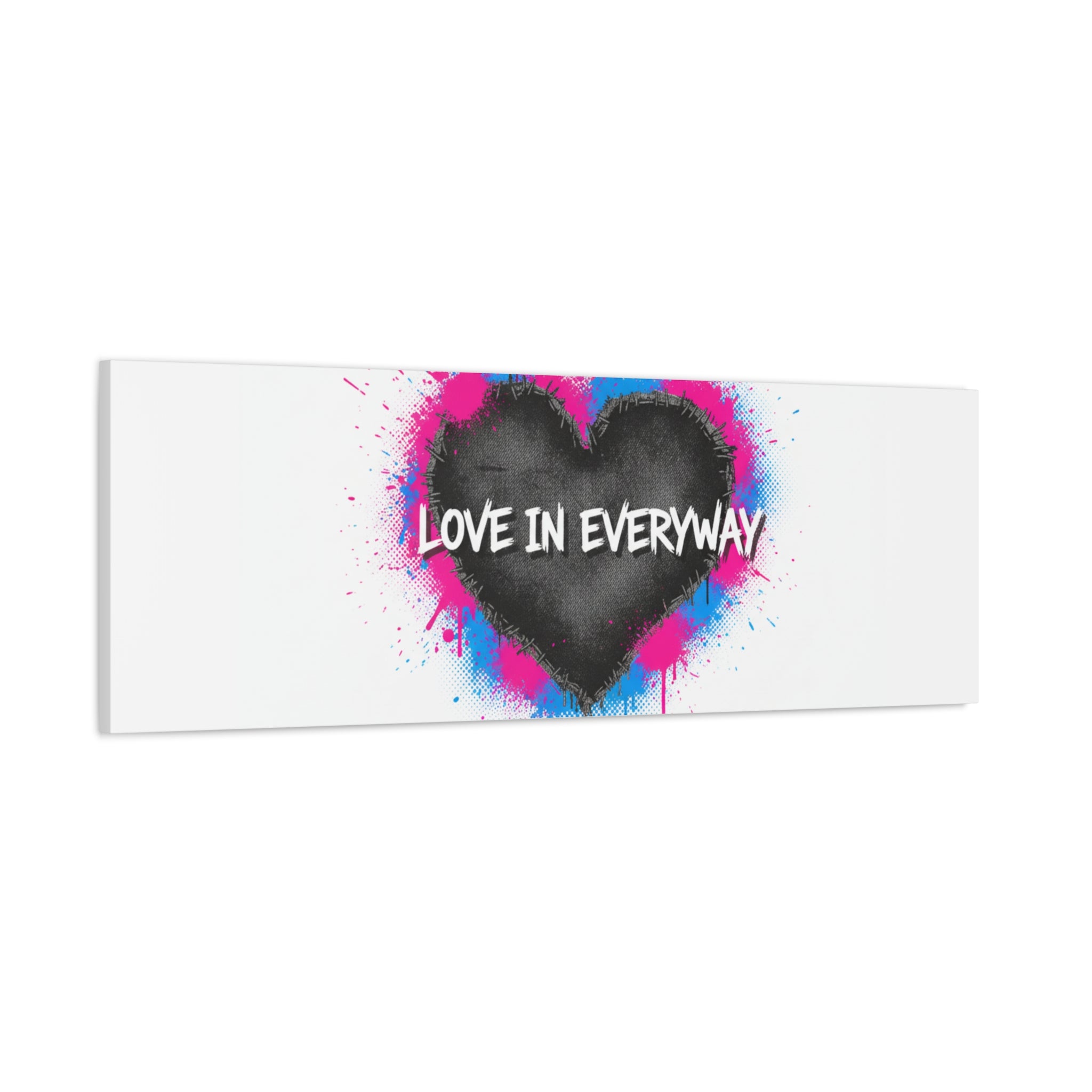 Love in Everyway Heart Canvas | Soft Grunge Hearts, Punk Heart Poster