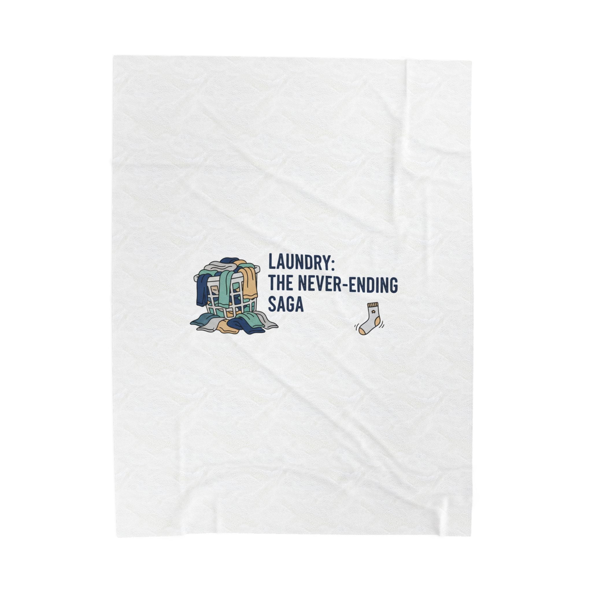 Laundry: The Never-Ending Saga Blanket | laundry pile humor, lazy laundry design