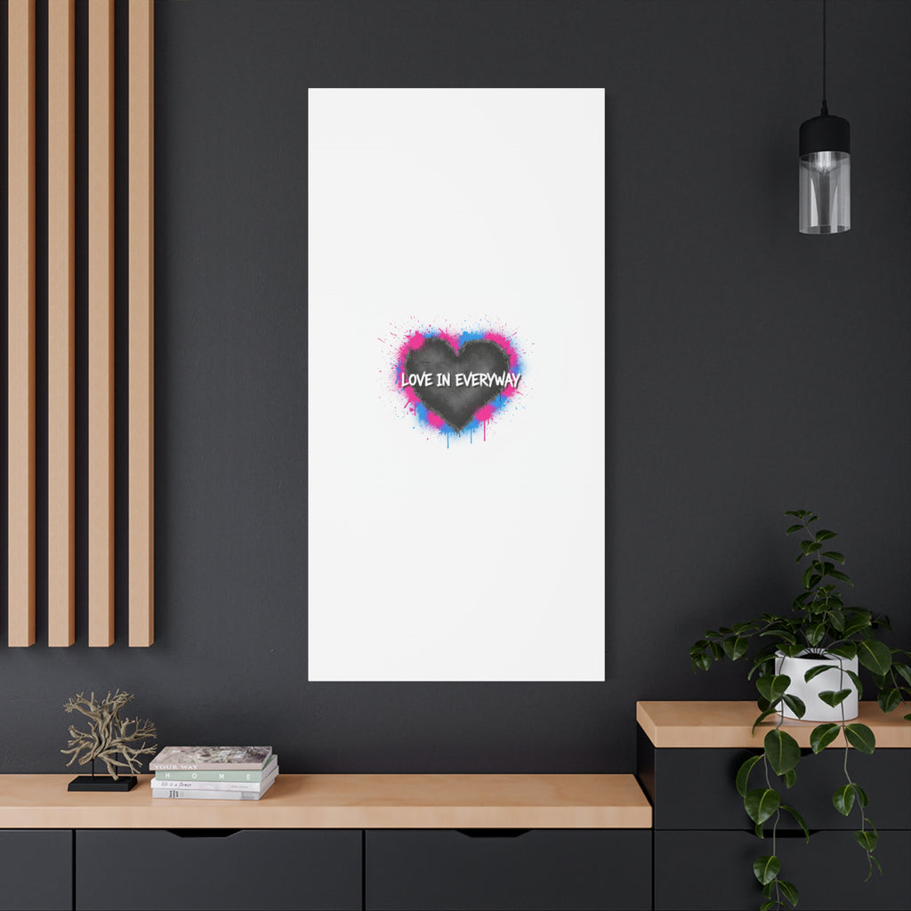 Love in Everyway Heart Canvas | Soft Grunge Hearts, Punk Heart Poster