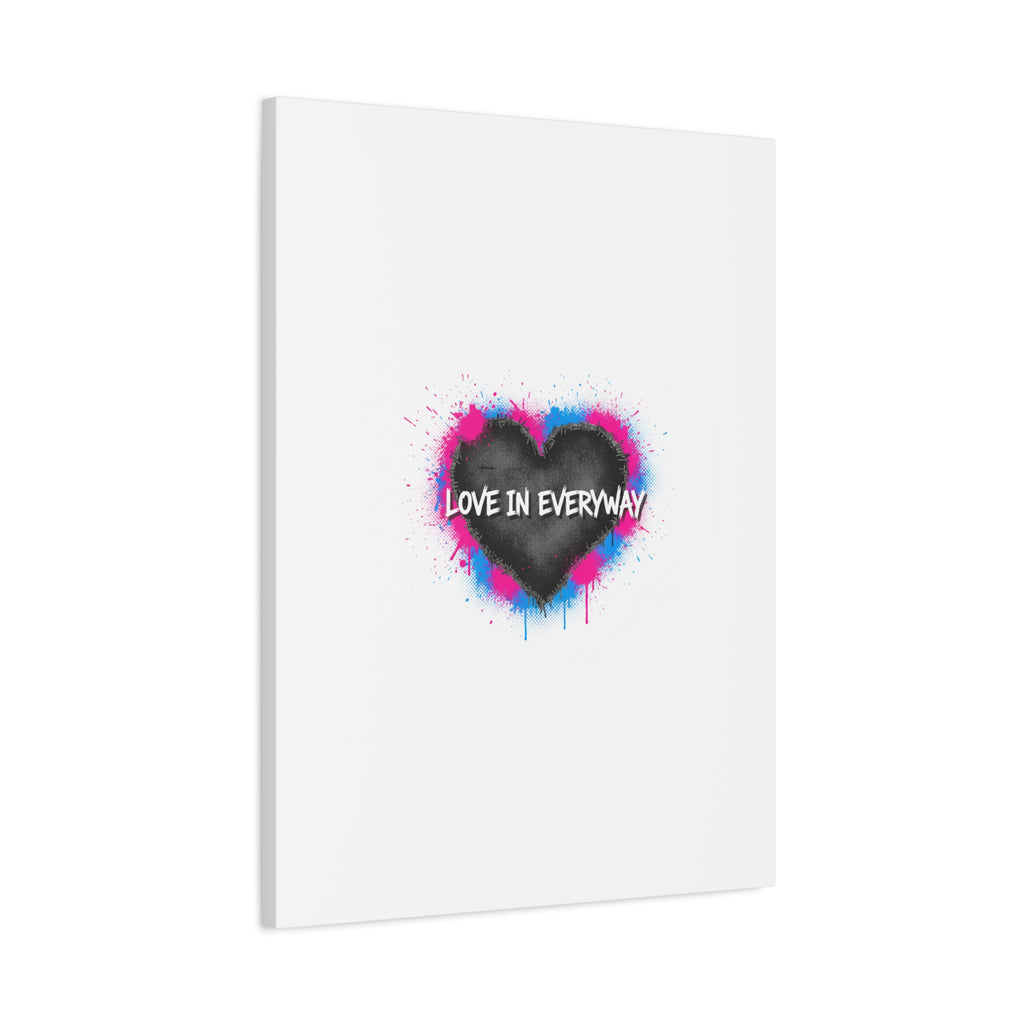 Love in Everyway Heart Canvas | Soft Grunge Hearts, Punk Heart Poster