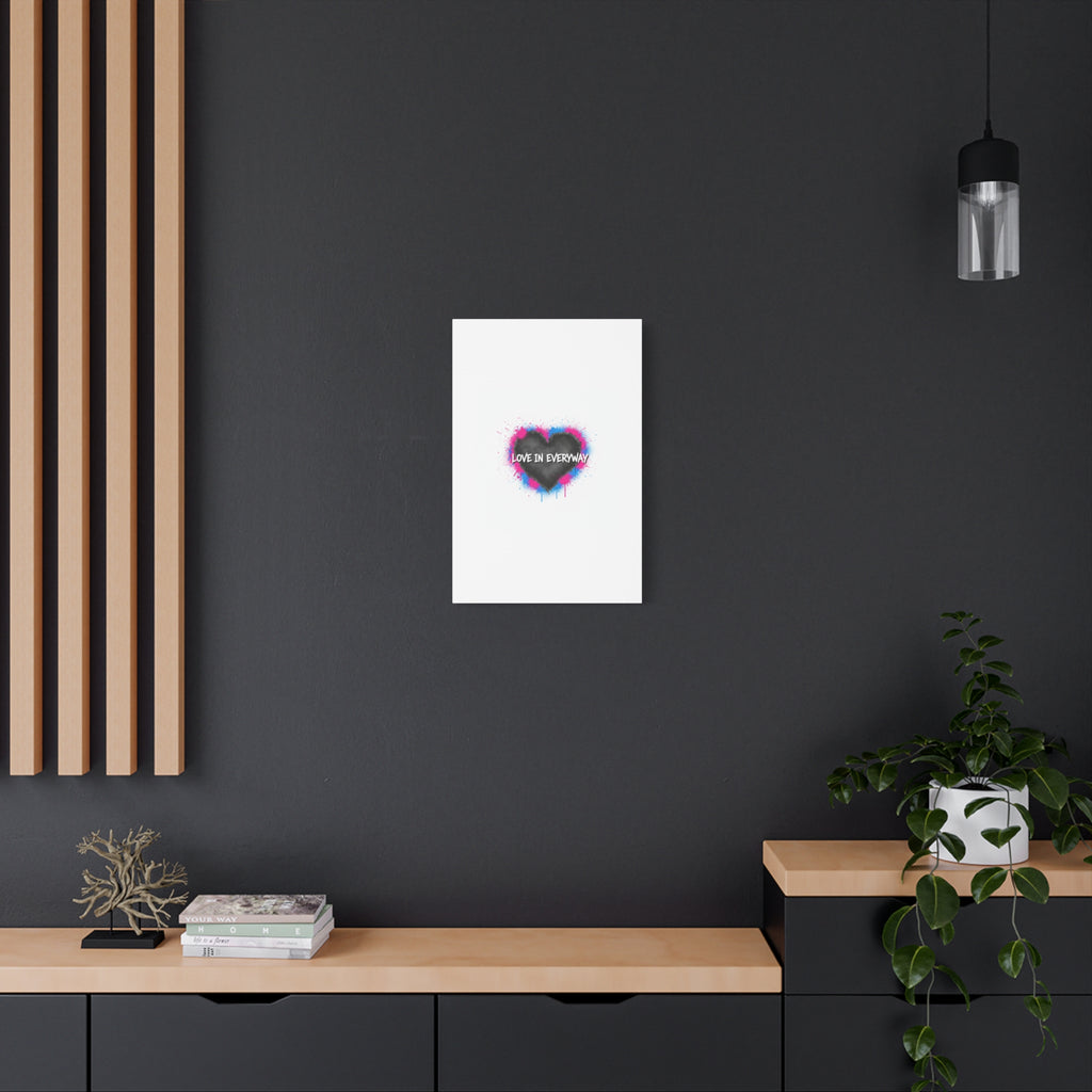 Love in Everyway Heart Canvas | Soft Grunge Hearts, Punk Heart Poster