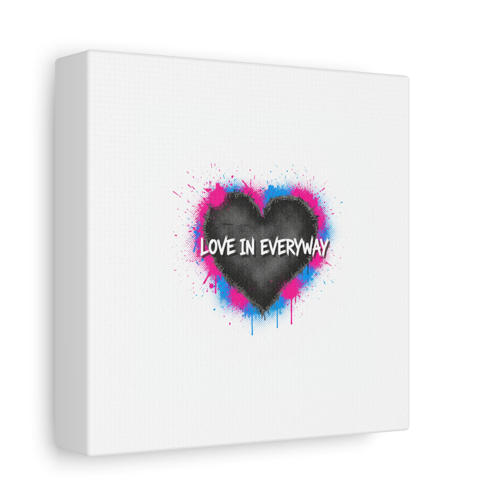 Love in Everyway Heart Canvas | Soft Grunge Hearts, Punk Heart Poster