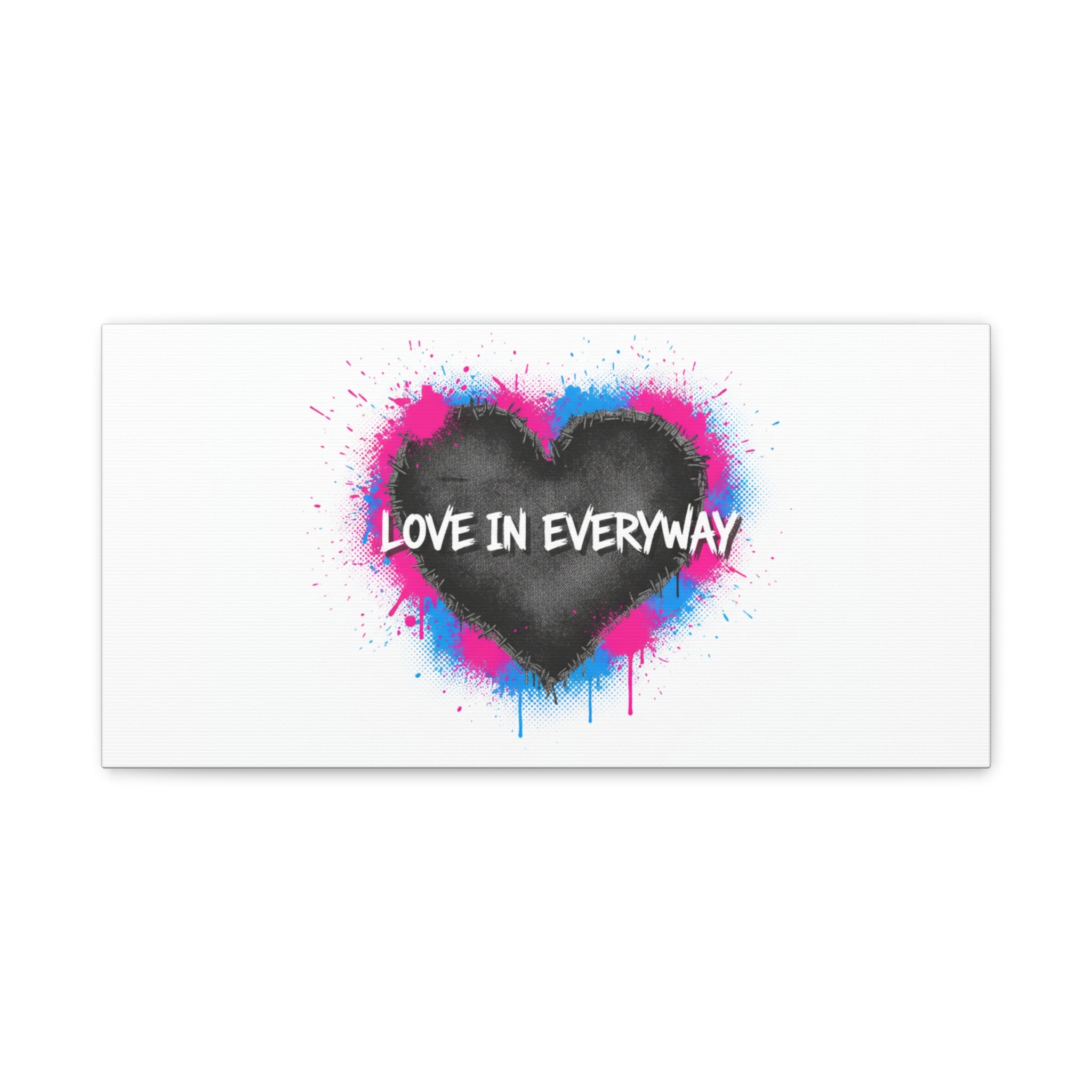 Love in Everyway Heart Canvas | Soft Grunge Hearts, Punk Heart Poster