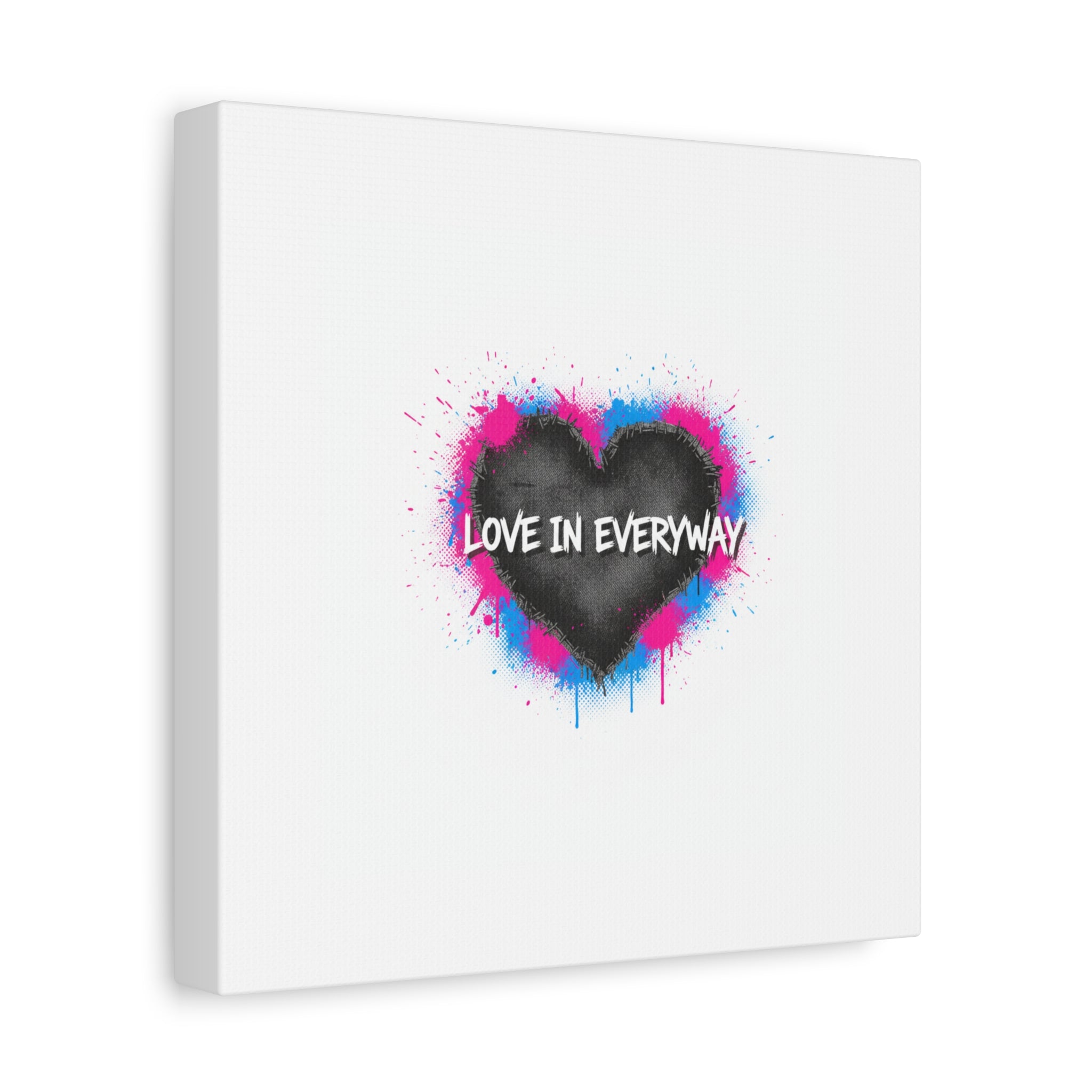 Love in Everyway Heart Canvas | Soft Grunge Hearts, Punk Heart Poster