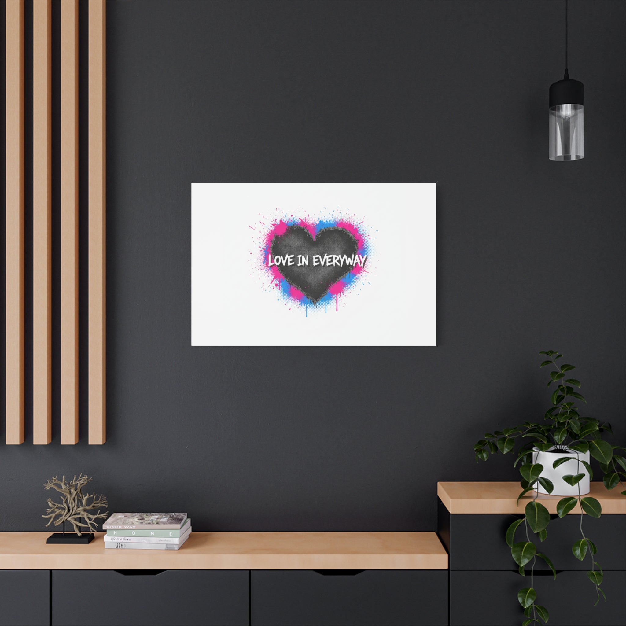 Love in Everyway Heart Canvas | Soft Grunge Hearts, Punk Heart Poster
