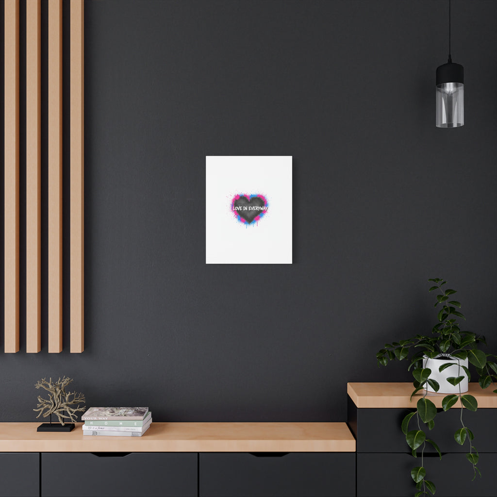 Love in Everyway Heart Canvas | Soft Grunge Hearts, Punk Heart Poster