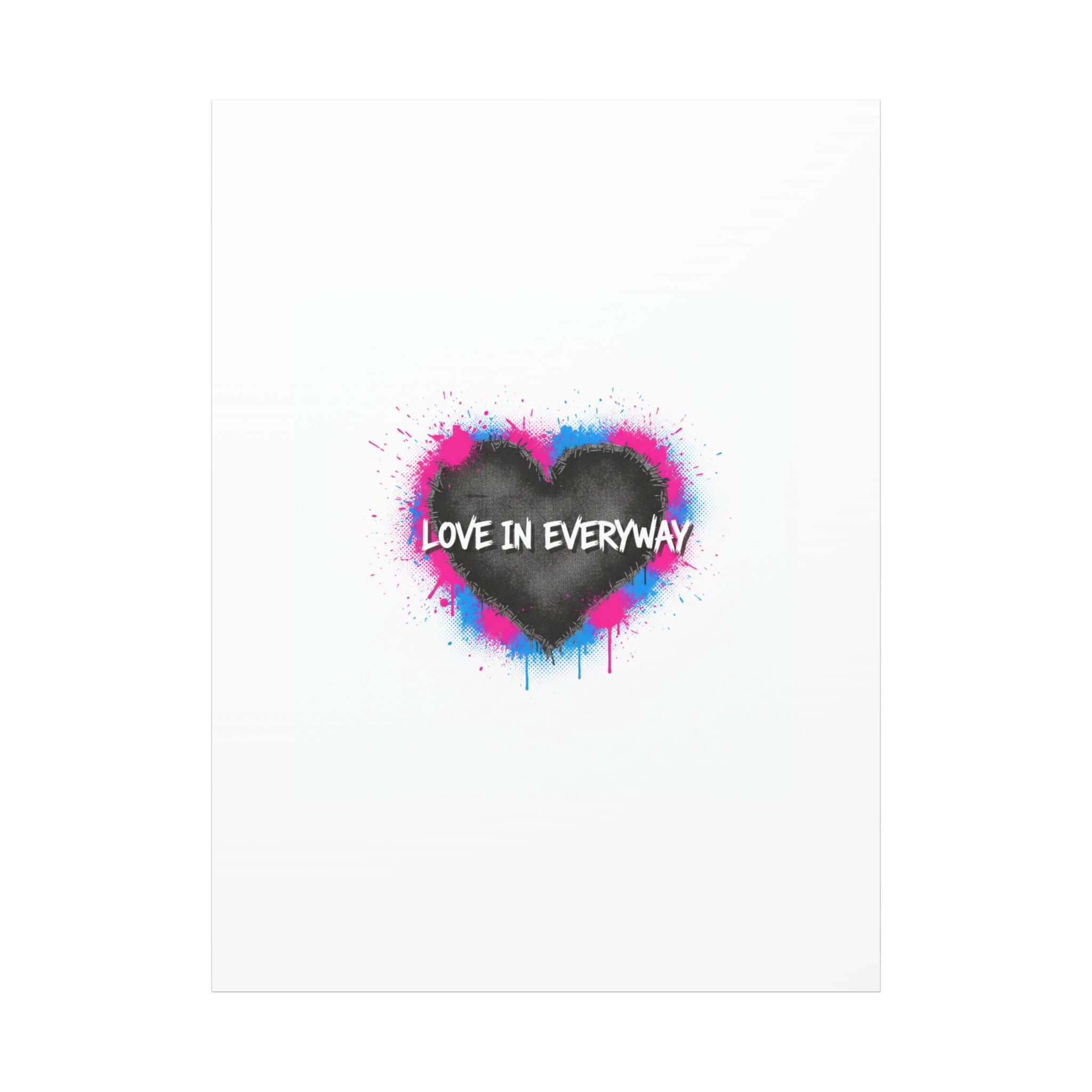 Love in Everyway Heart Canvas | Soft Grunge Hearts, Punk Heart Poster