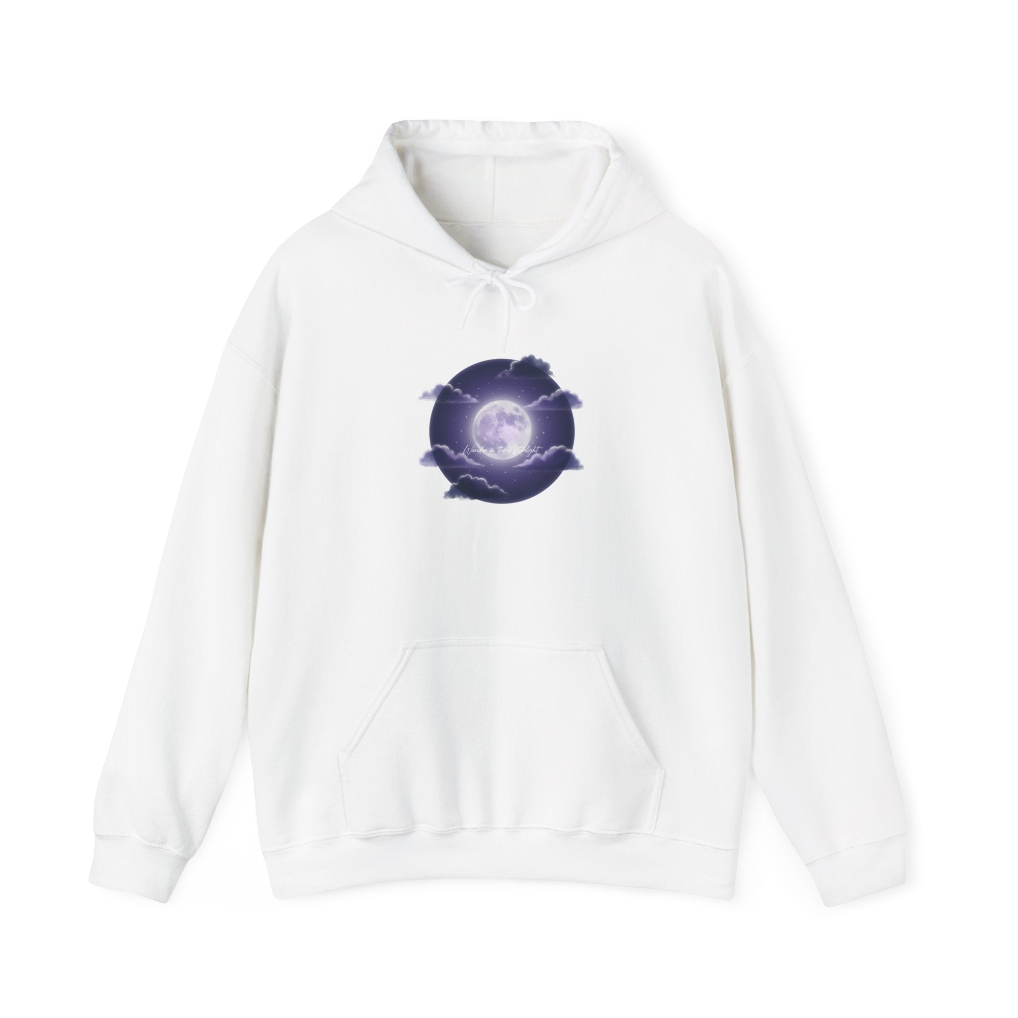 Luminous Night Bloom Hoodie | Afterlight Aesthetic, Cosmic Floral