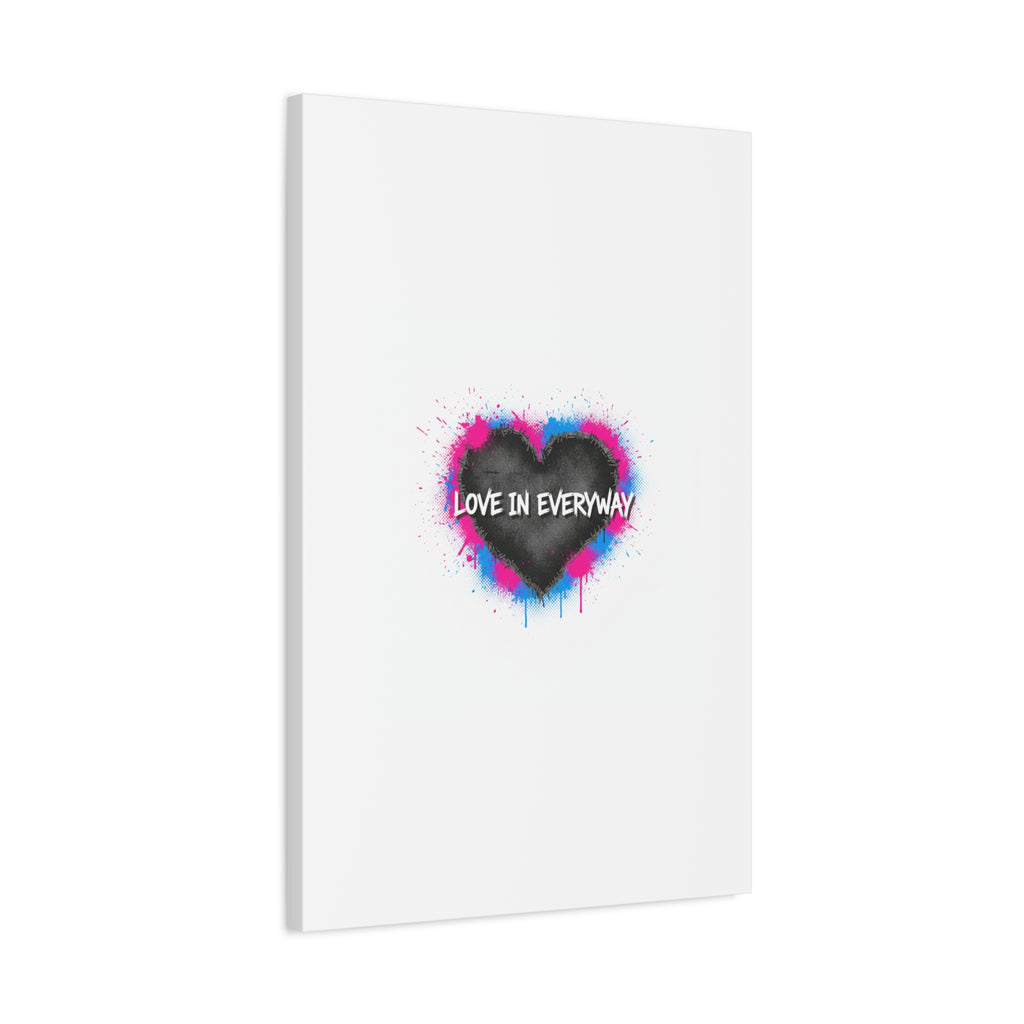 Love in Everyway Heart Canvas | Soft Grunge Hearts, Punk Heart Poster