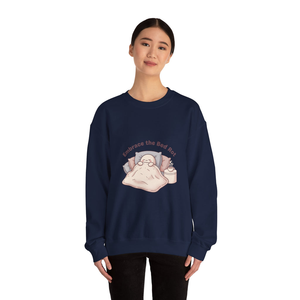 Embrace the Bed Rot Crewneck Sweatshirt | sleepy humor, nap club