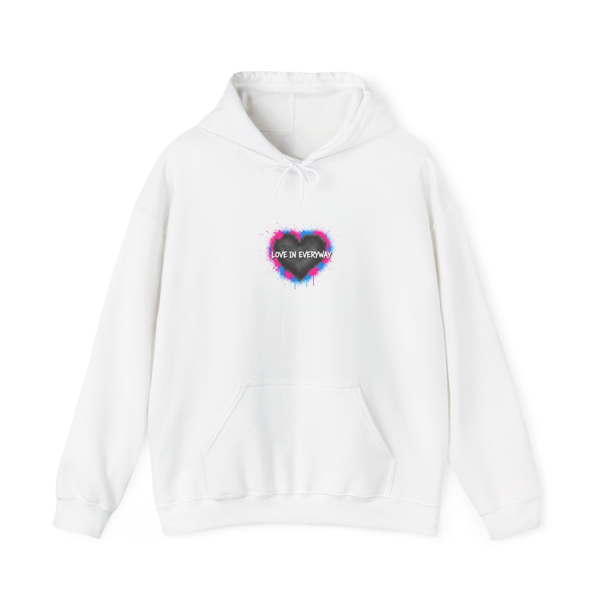 Distressed Grunge Heart Hoodie | soft grunge, punk heart design
