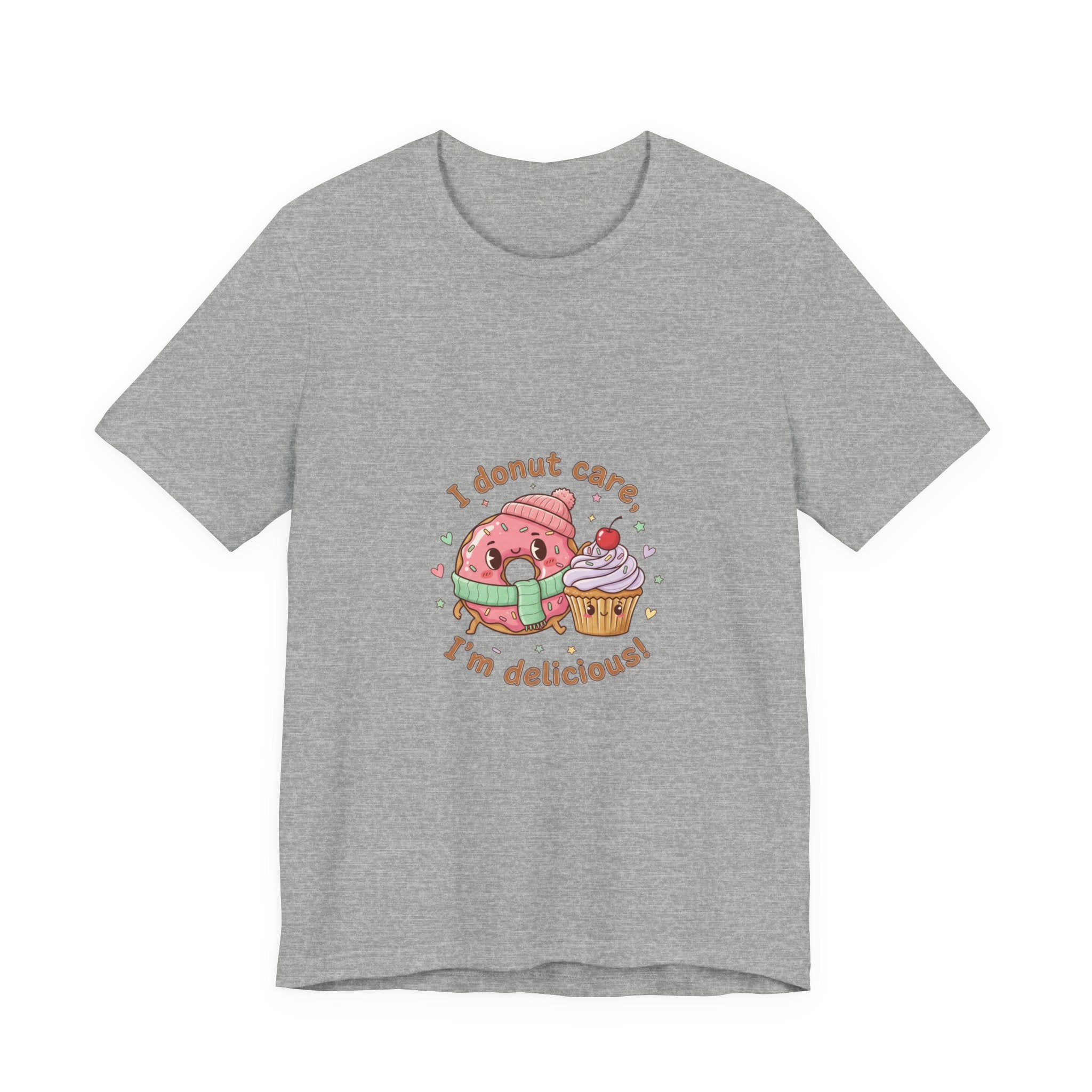 I Donut Care I'm Delicious, Donut Pun Tee | Food Pun Shirt