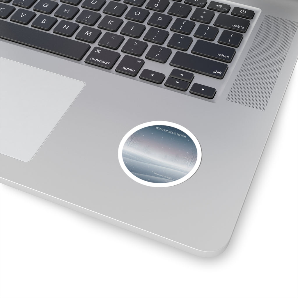 Winter Blue Hour Sticker | blue hour design, moody winter