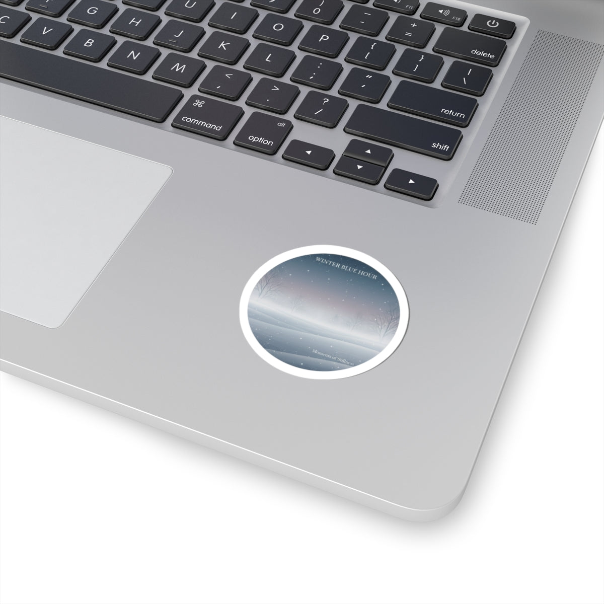 Winter Blue Hour Sticker | blue hour design, moody winter