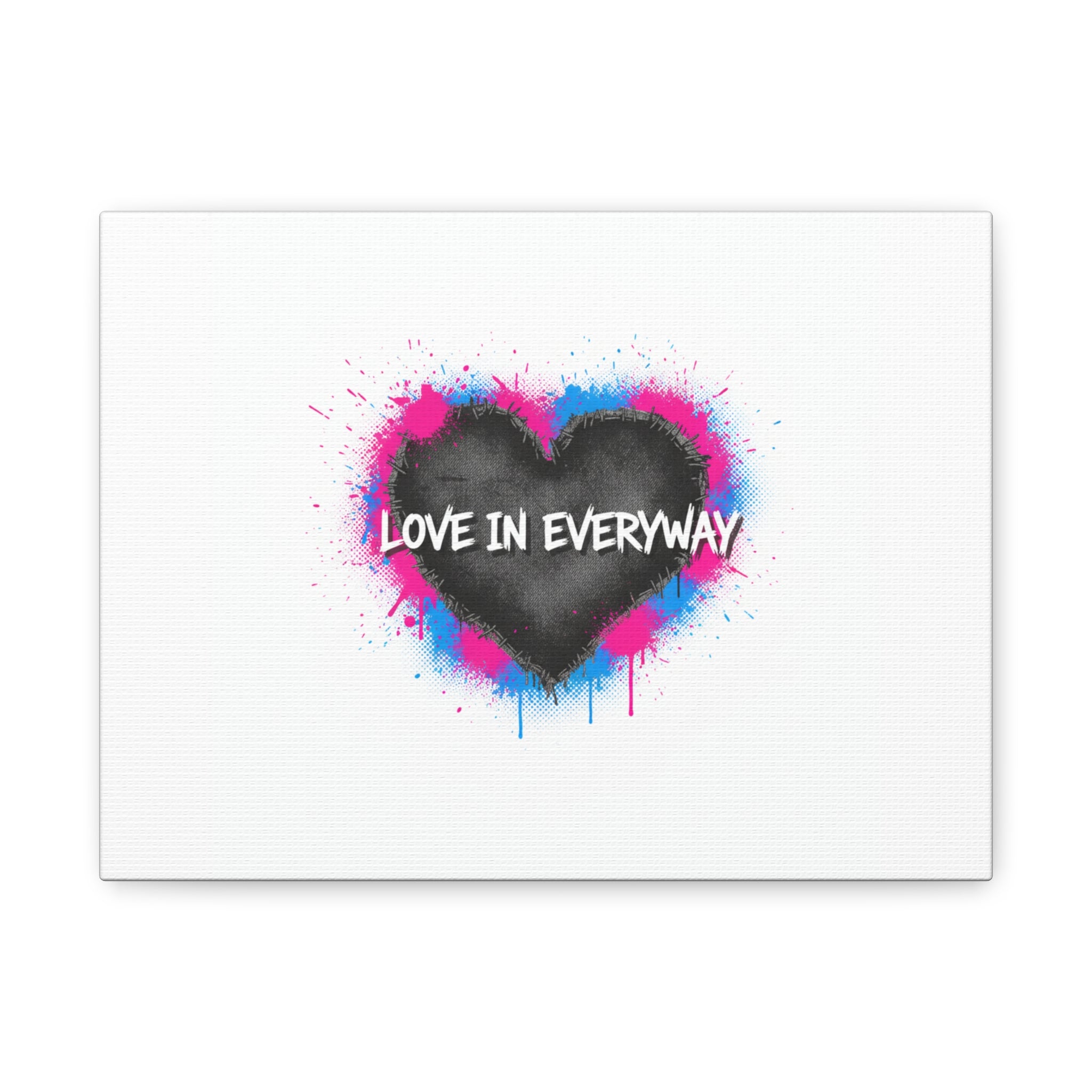 Love in Everyway Heart Canvas | Soft Grunge Hearts, Punk Heart Poster