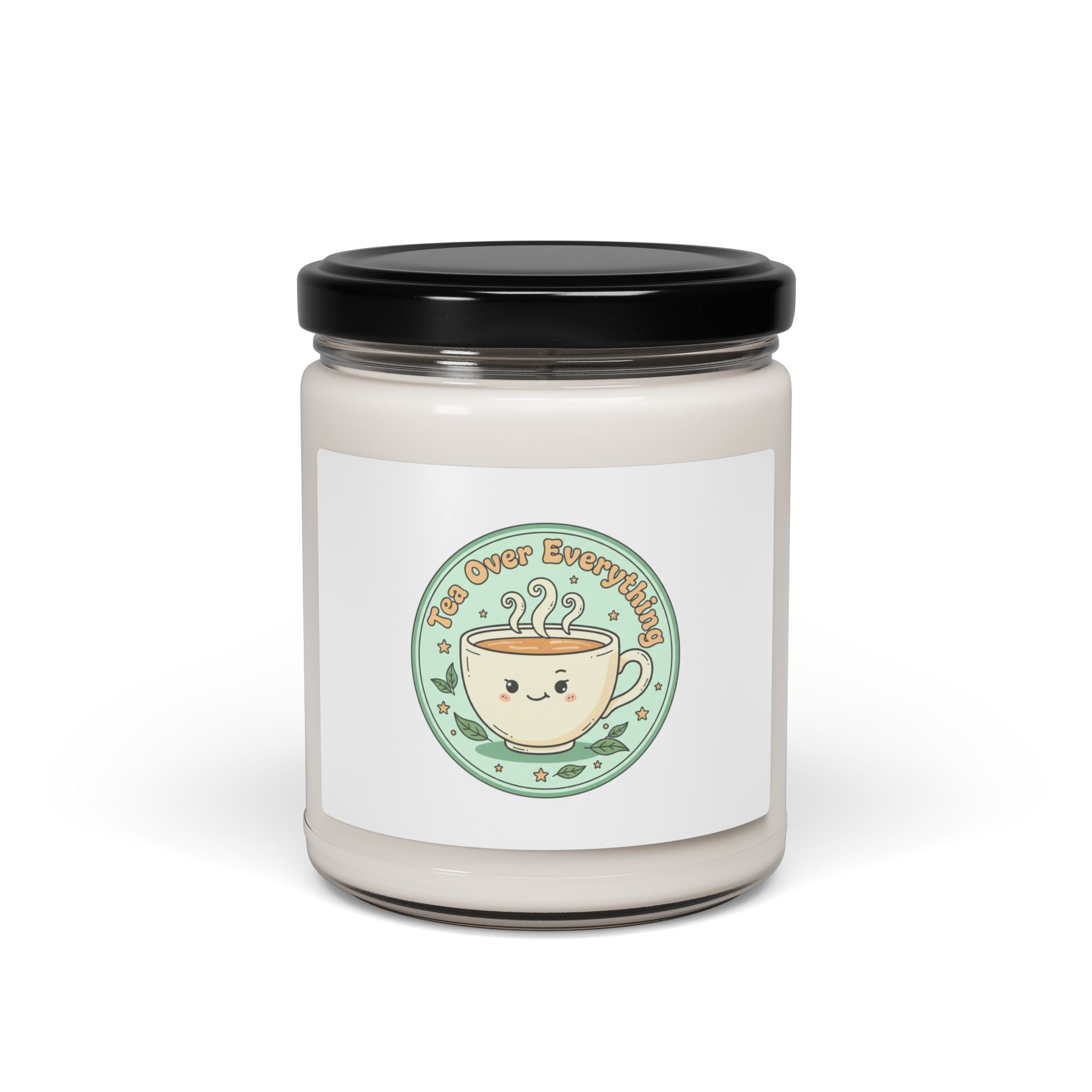 Tea Over Everything Soy Candle, tea lover decor | beverage humor