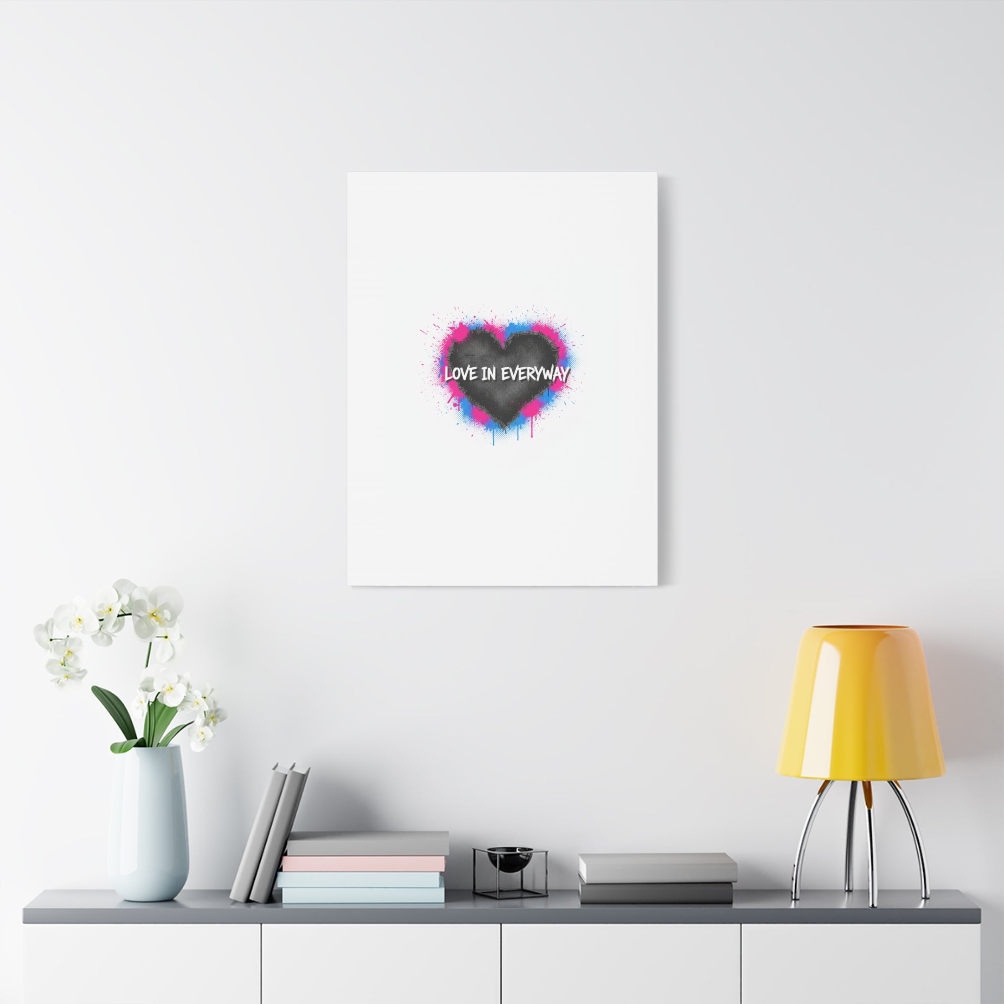 Love in Everyway Heart Canvas | Soft Grunge Hearts, Punk Heart Poster