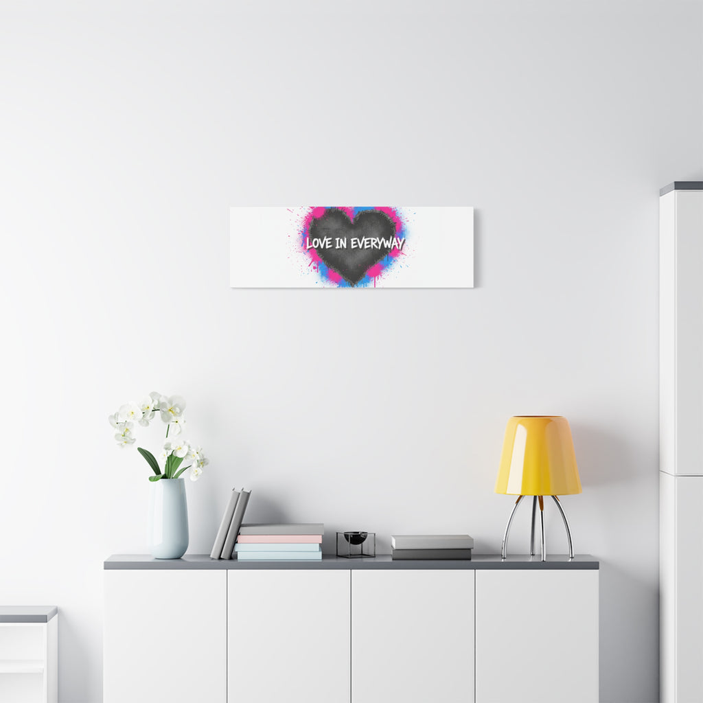 Love in Everyway Heart Canvas | Soft Grunge Hearts, Punk Heart Poster