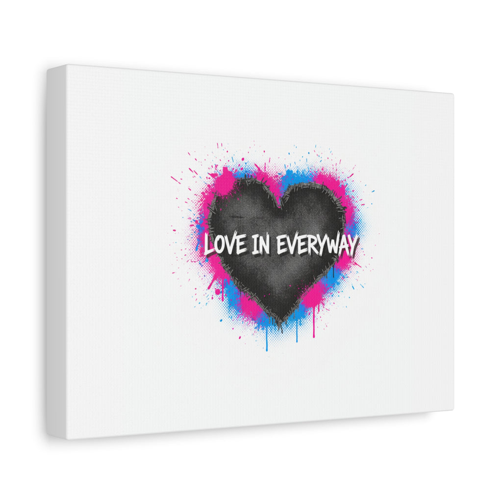 Love in Everyway Heart Canvas | Soft Grunge Hearts, Punk Heart Poster