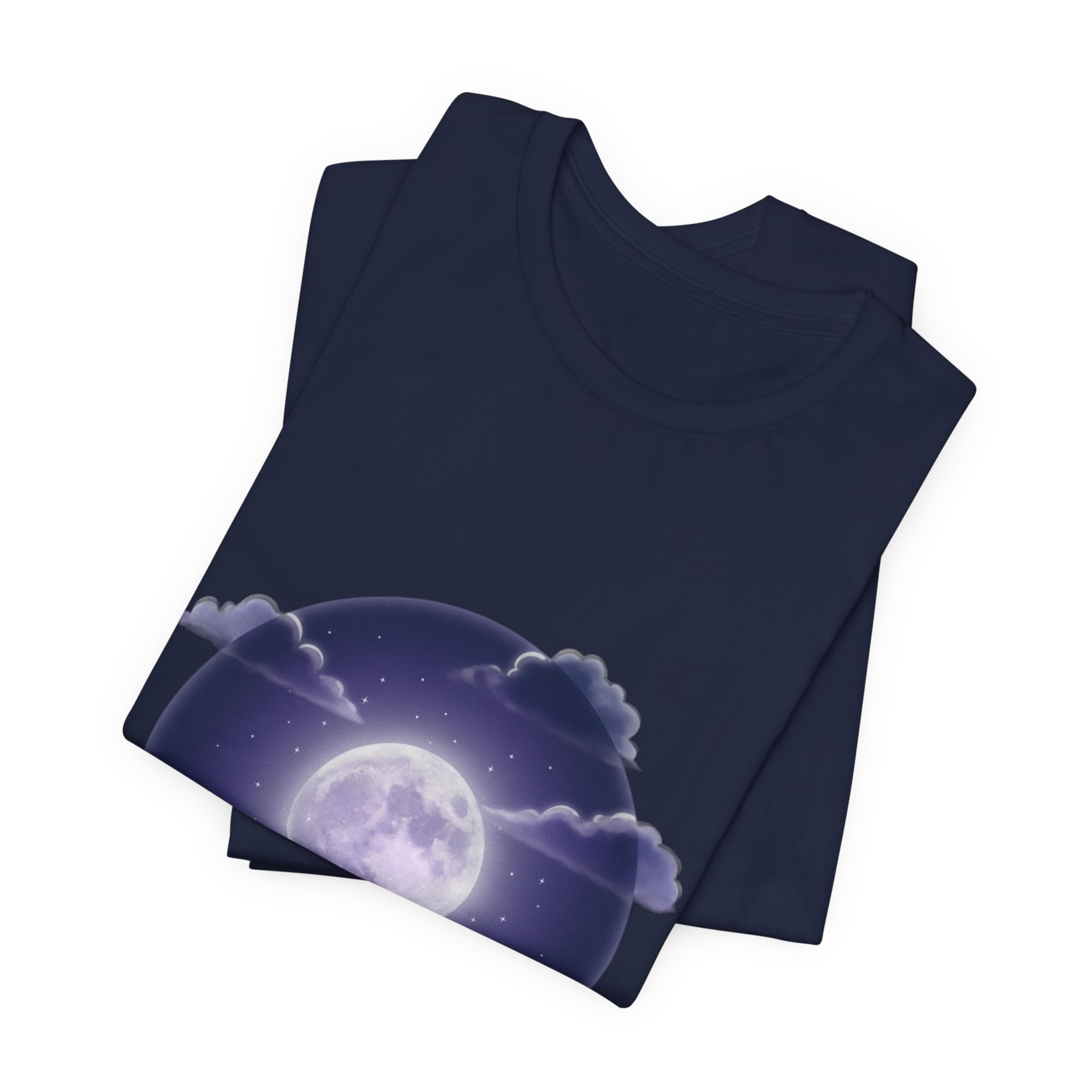 Luminous Moon Nightscape Tee | Afterlight Atmospheric, Cosmic Floral