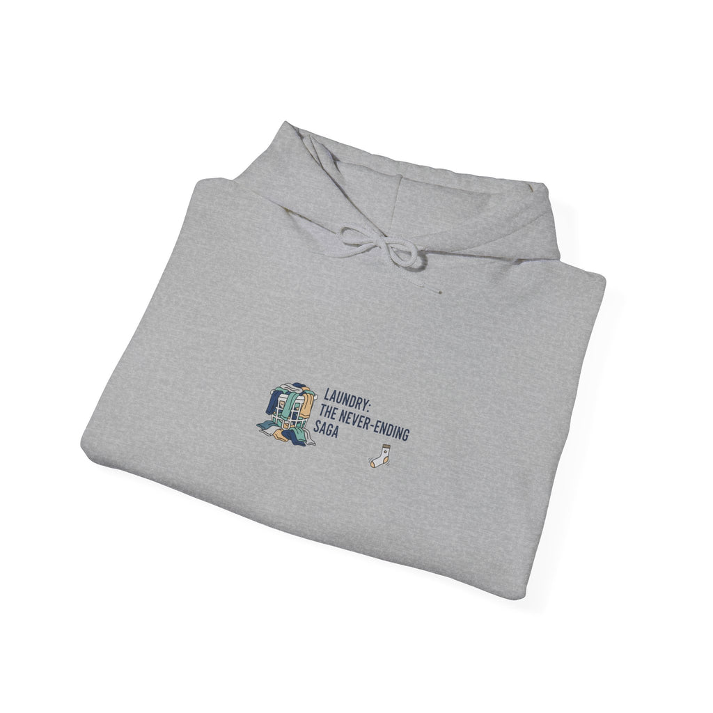 Never Folded Hoodie | laundry pile humor, lazy laundry design