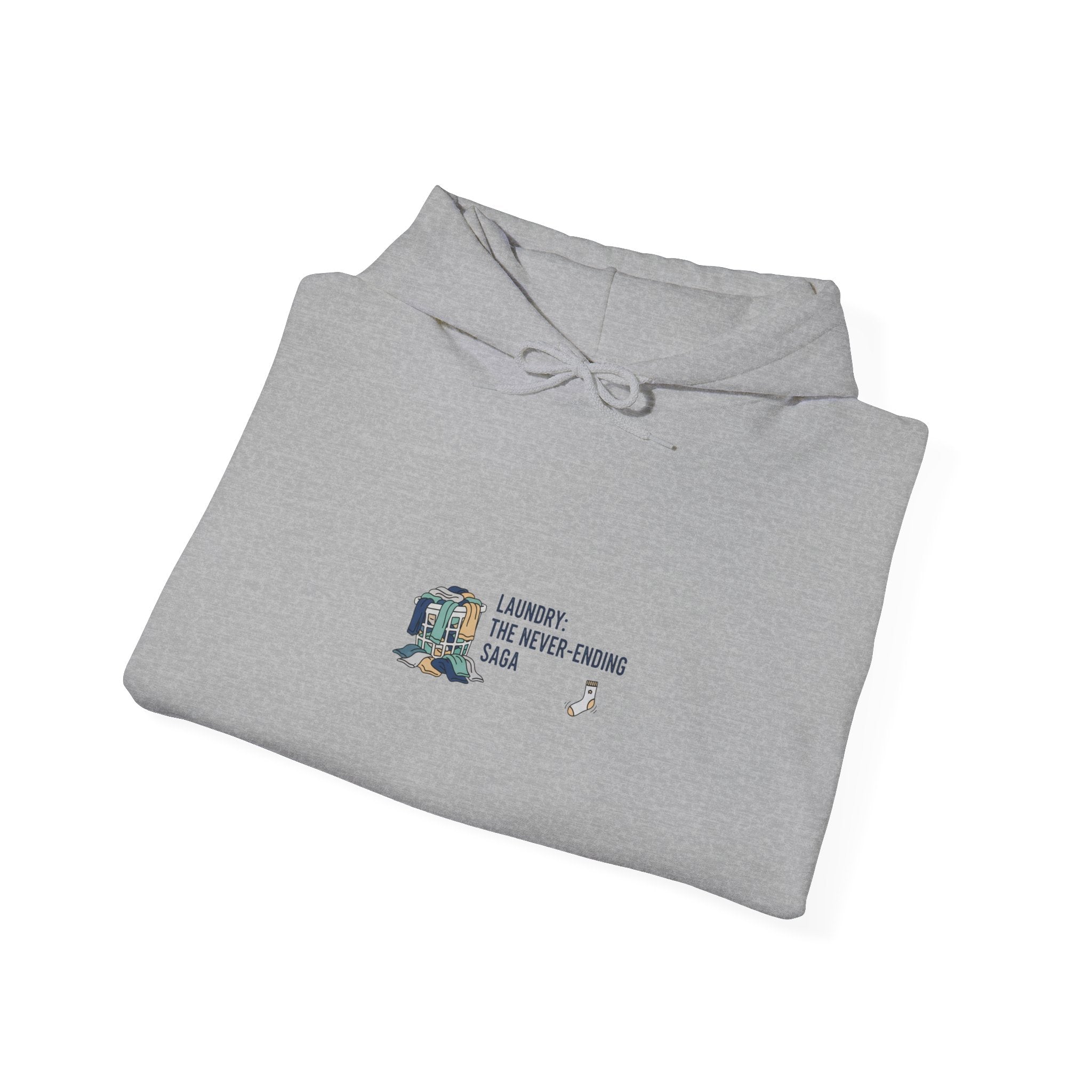 Never Folded Hoodie | laundry pile humor, lazy laundry design