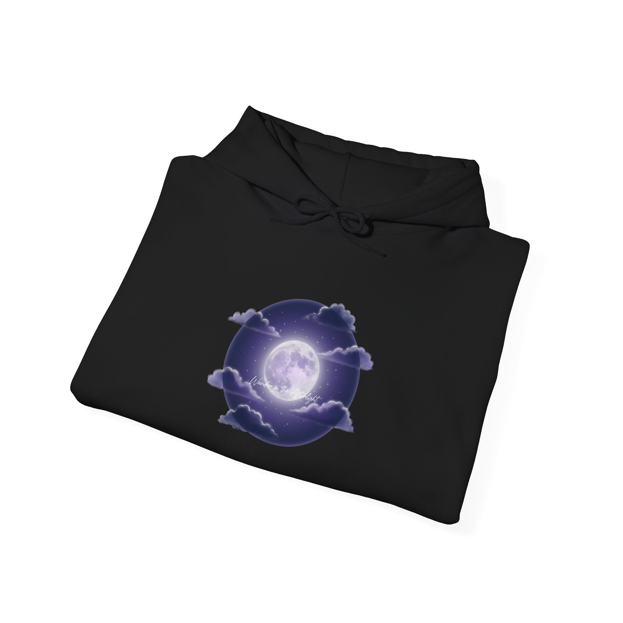 Luminous Night Bloom Hoodie | Afterlight Aesthetic, Cosmic Floral