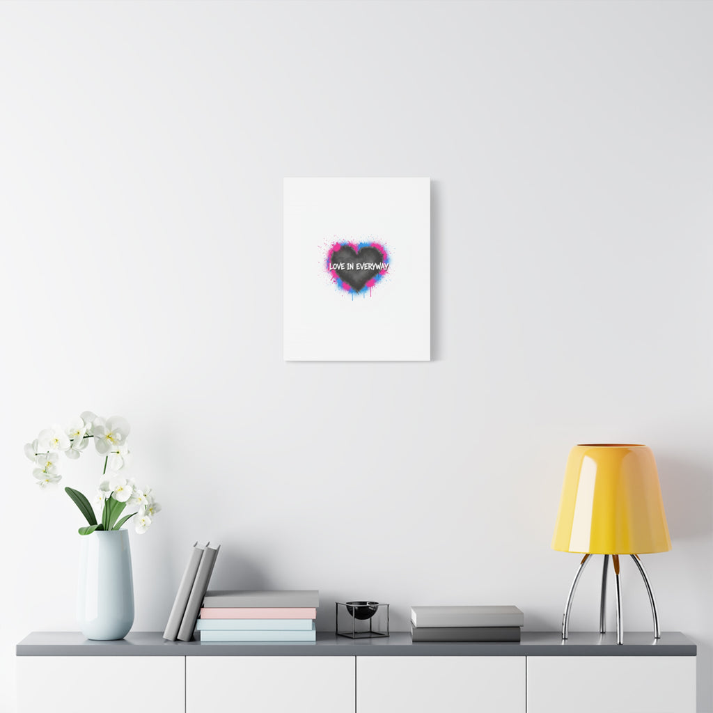 Love in Everyway Heart Canvas | Soft Grunge Hearts, Punk Heart Poster