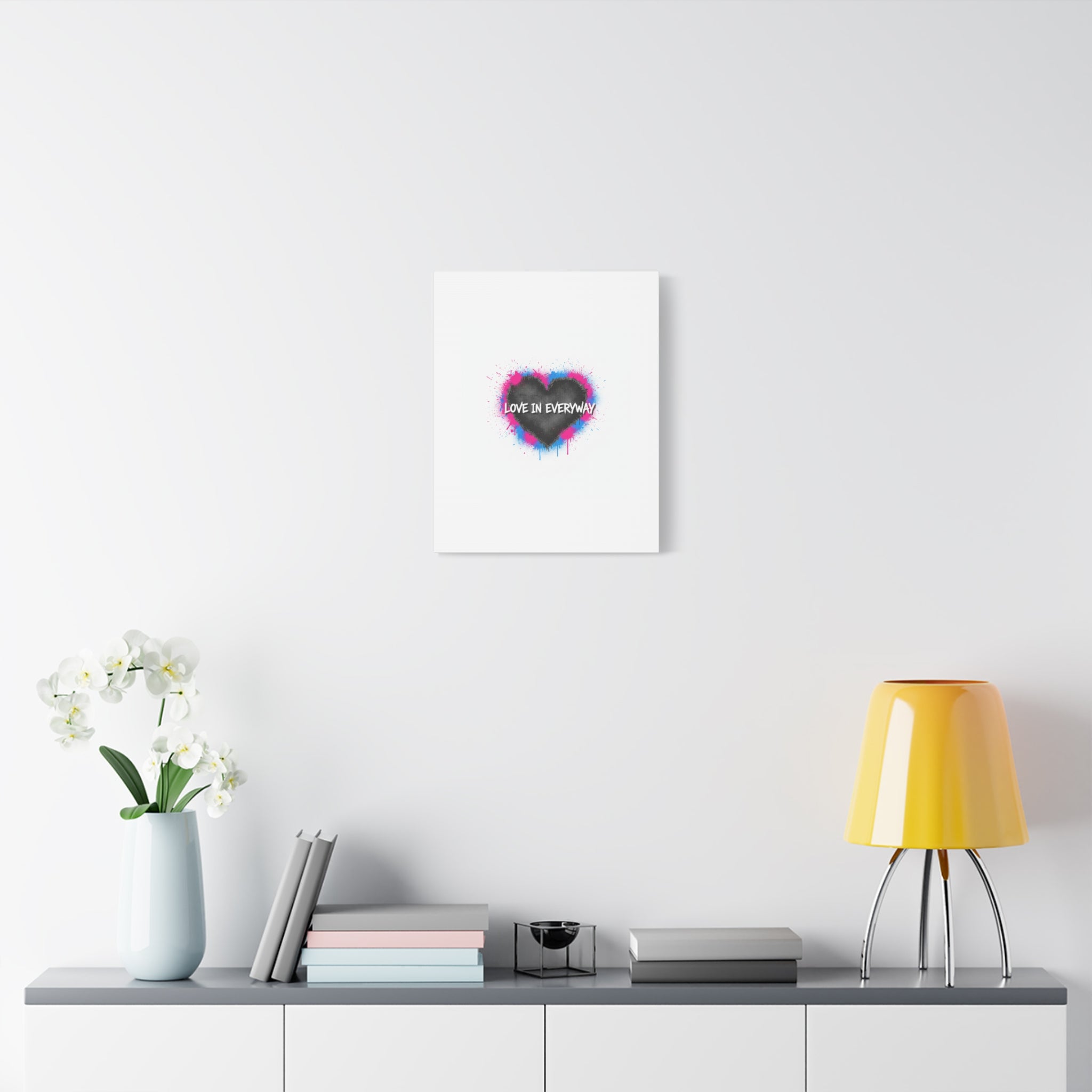 Love in Everyway Heart Canvas | Soft Grunge Hearts, Punk Heart Poster