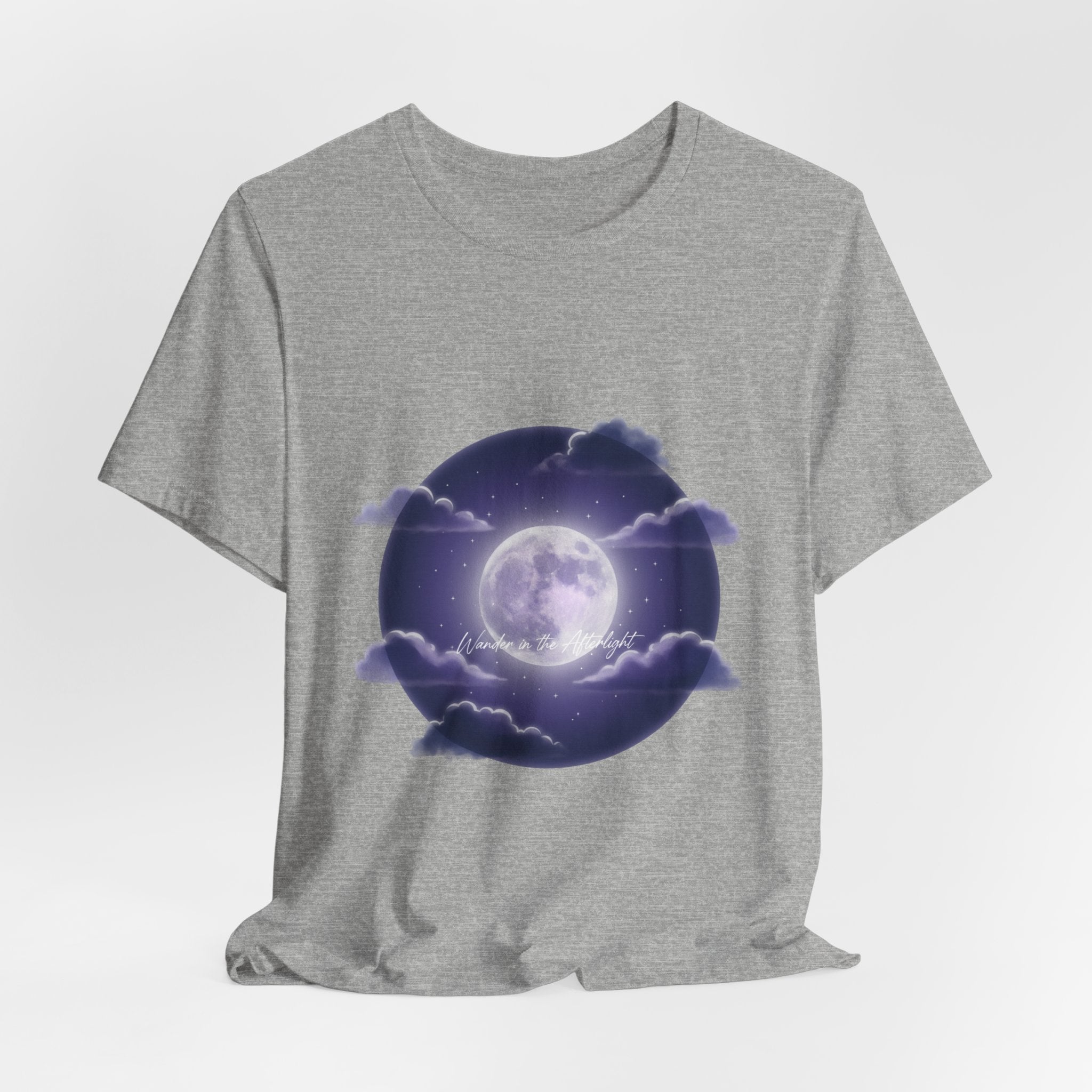 Luminous Moon Nightscape Tee | Afterlight Atmospheric, Cosmic Floral