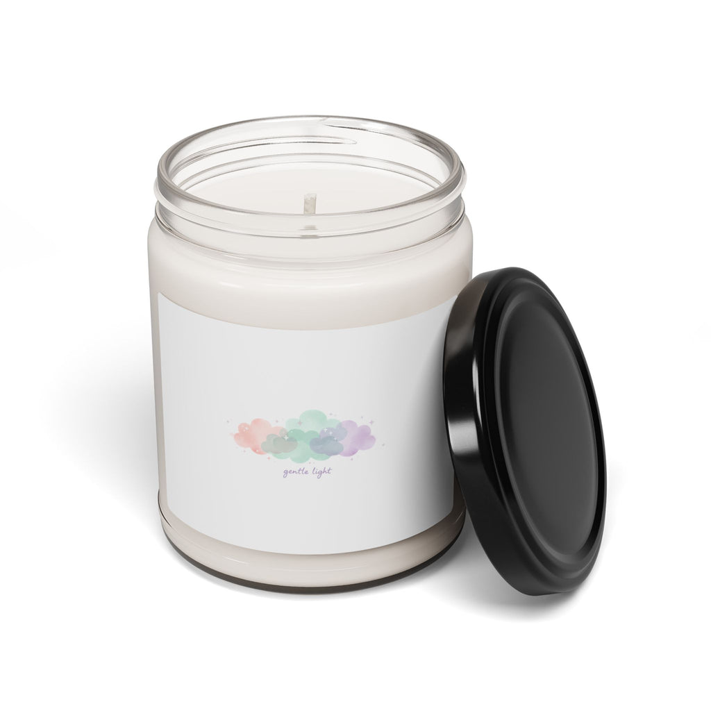 Dreamy Pastel Gradient Cloud Candle, Soy Candle | Pastel Winter Design