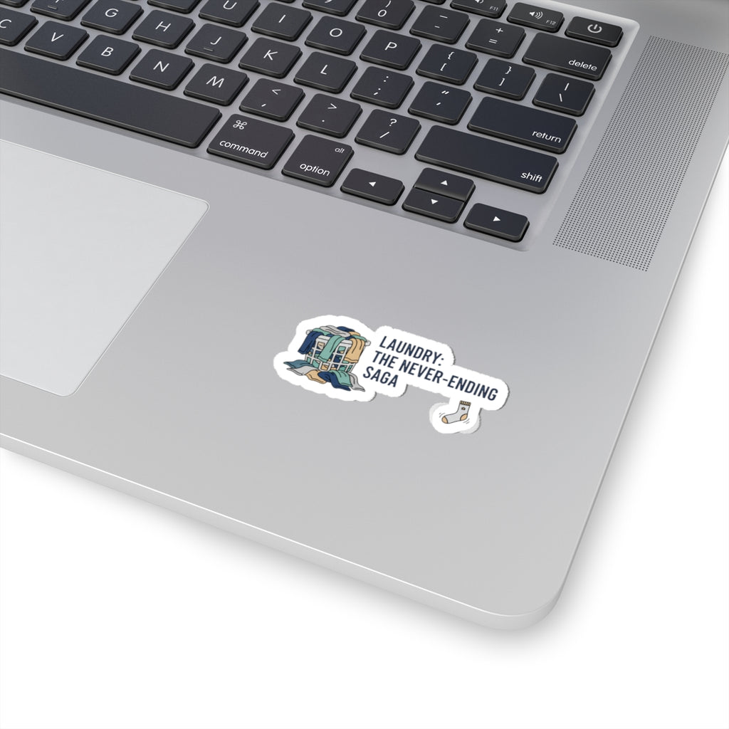 Laundry: The Never-Ending Saga Kiss-Cut Stickers | laundry pile humor, washing machine meme