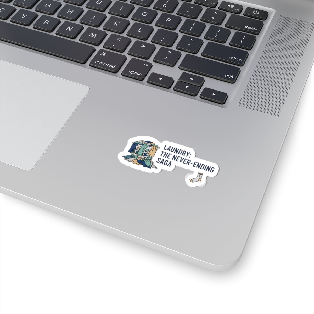 Laundry: The Never-Ending Saga Kiss-Cut Stickers | laundry pile humor, washing machine meme