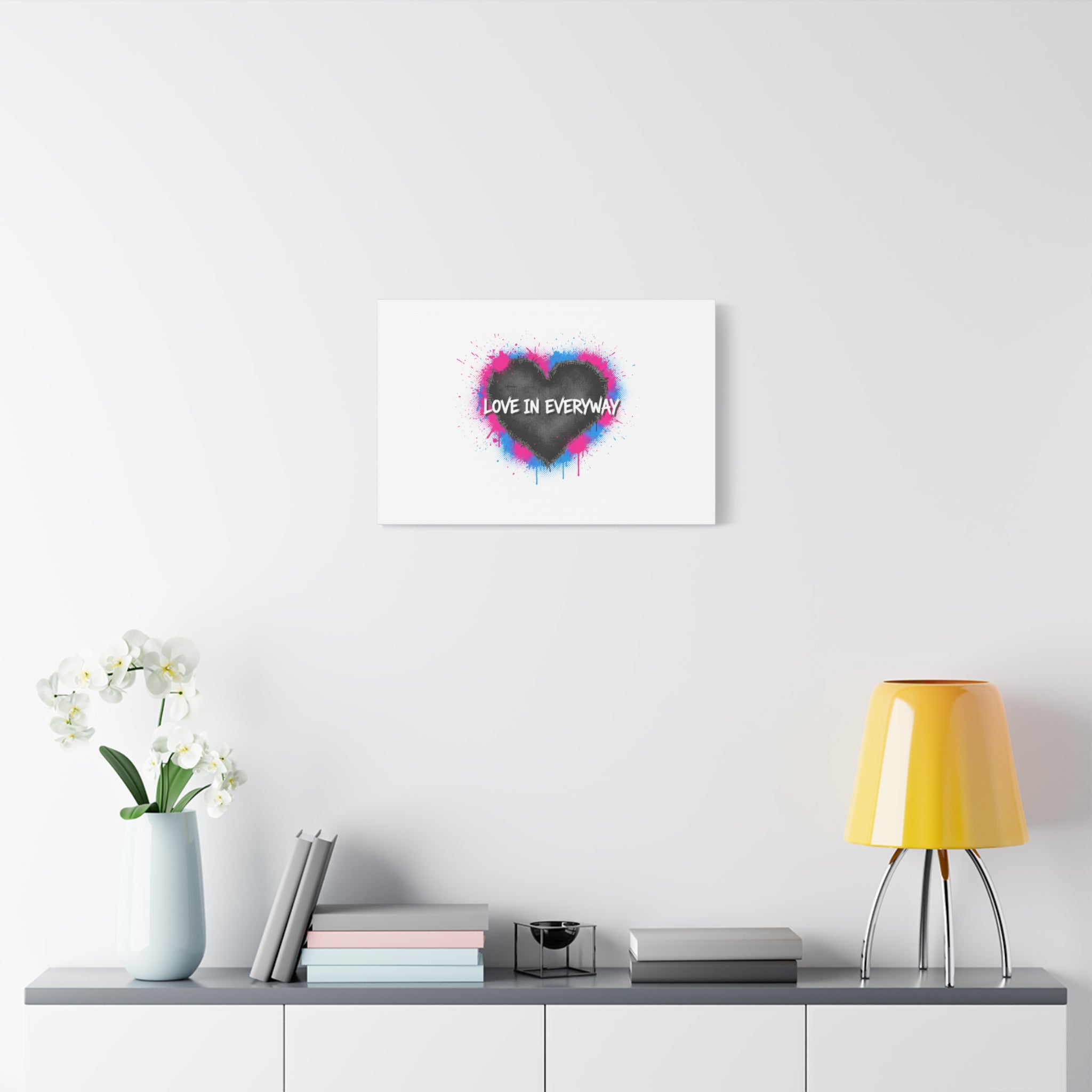 Love in Everyway Heart Canvas | Soft Grunge Hearts, Punk Heart Poster
