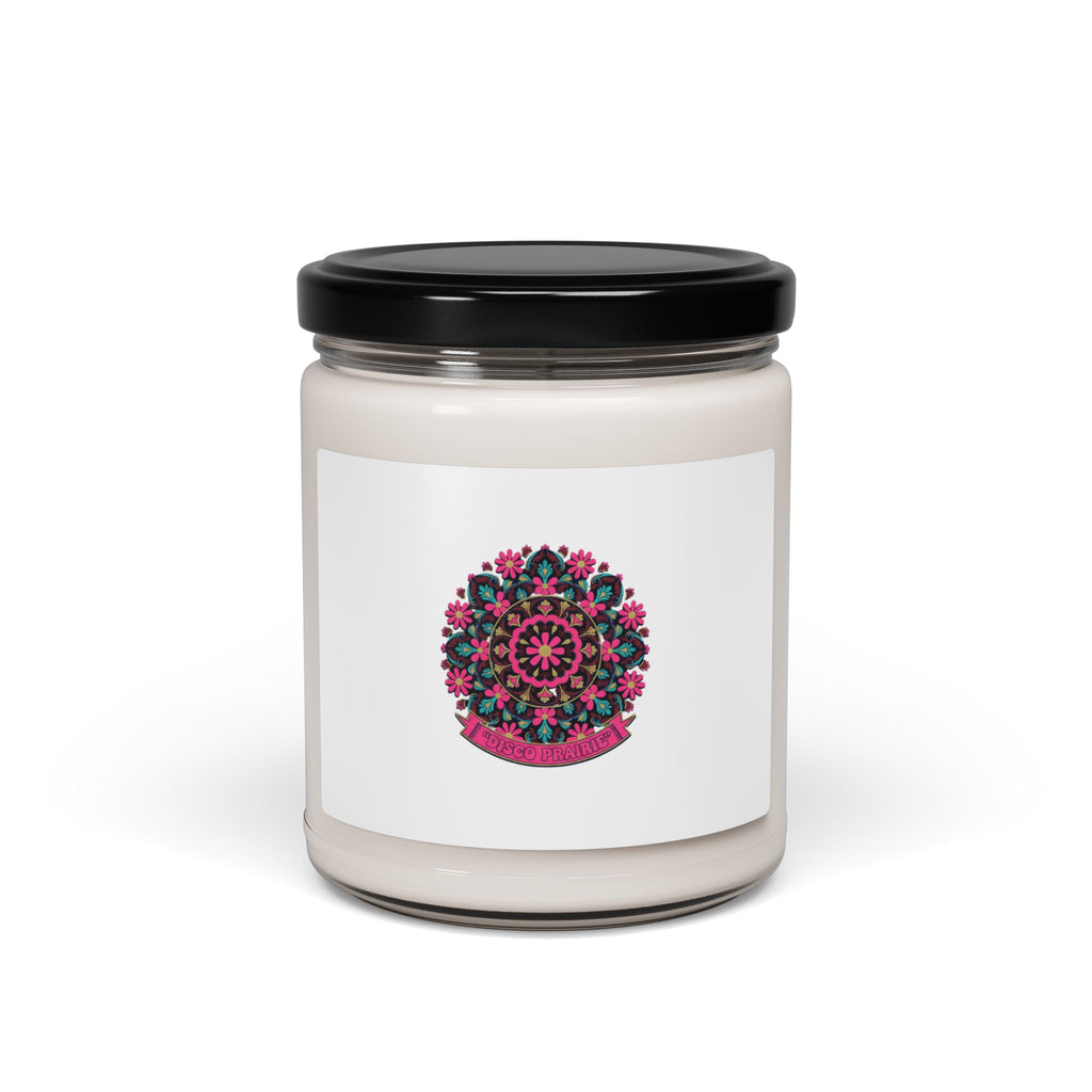 Disco Florals Paisley Candle | Soy 9oz, 70s Revival Retro Party Print