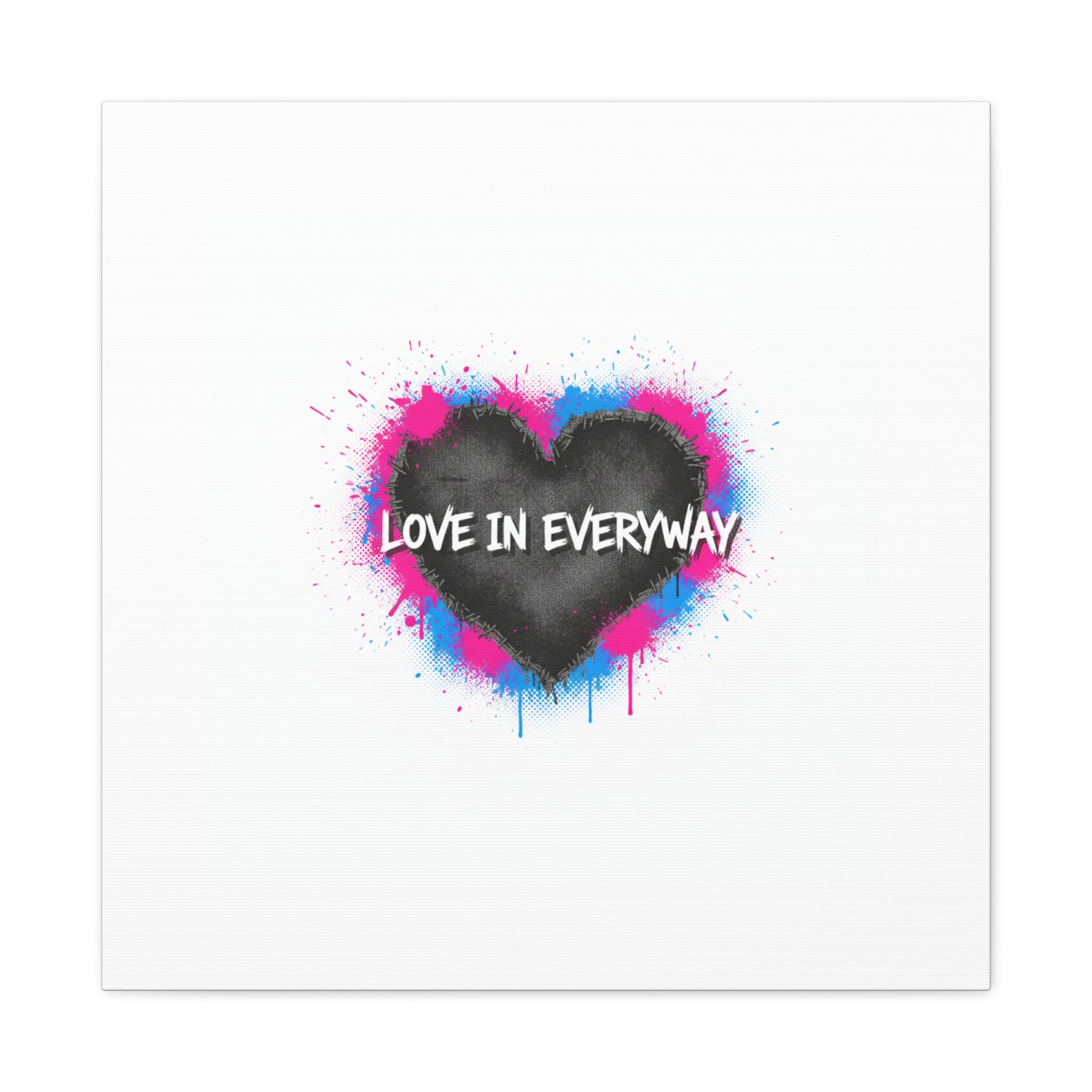 Love in Everyway Heart Canvas | Soft Grunge Hearts, Punk Heart Poster